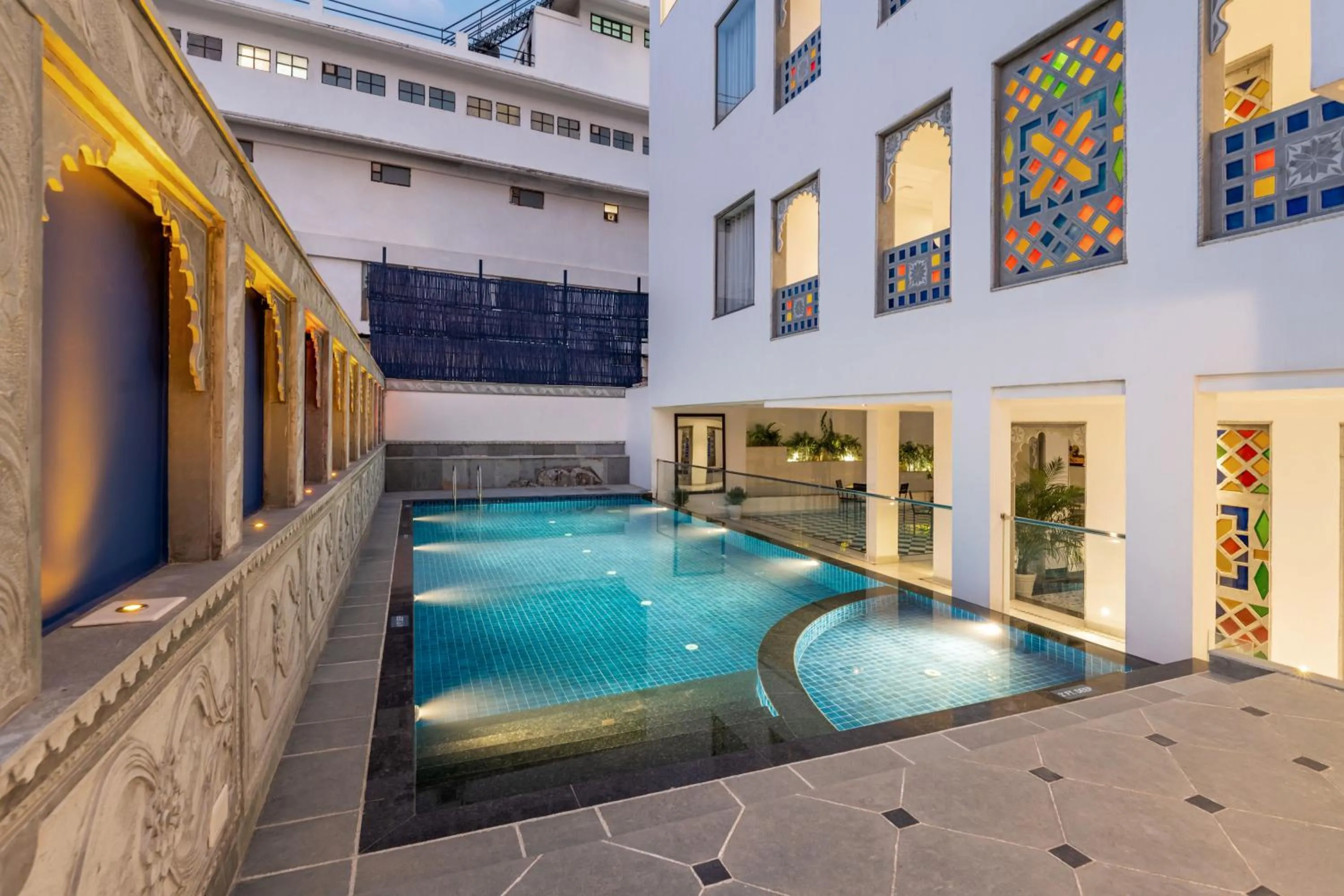 Swimming pool in Maan Vilas - A Boutique Hotel Udaipur