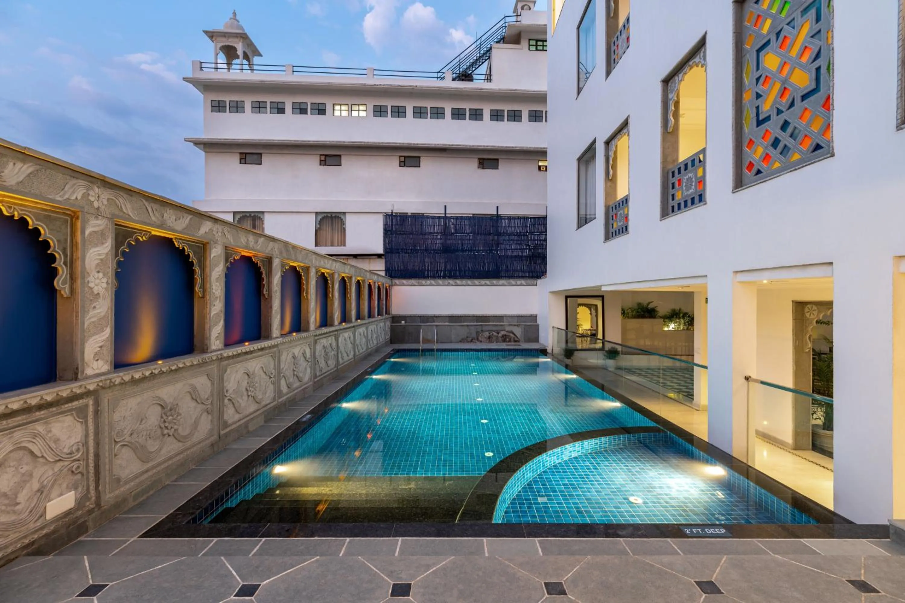 Swimming pool in Maan Vilas - A Boutique Hotel Udaipur
