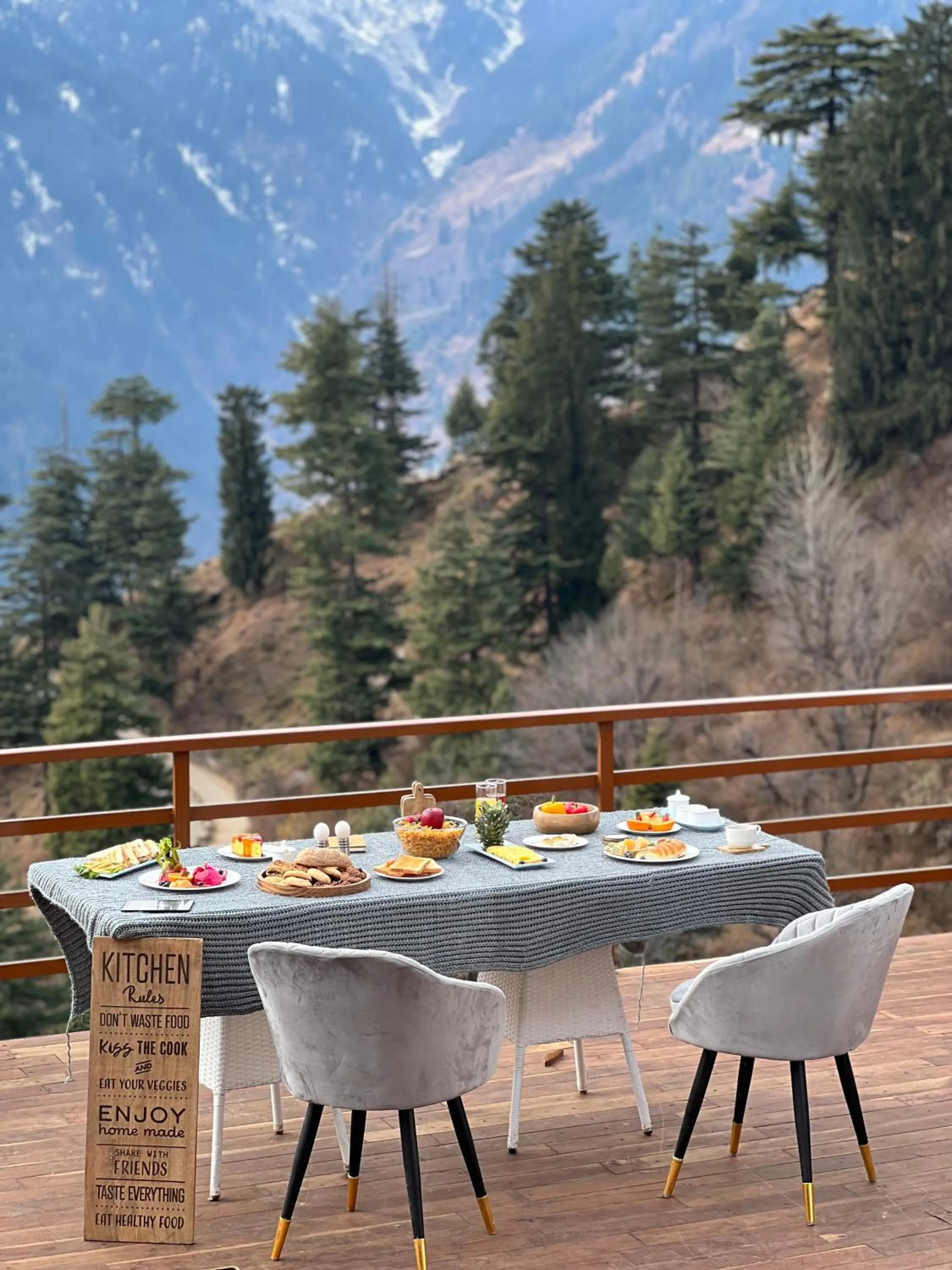 Seating area in GLAMPING CLUB