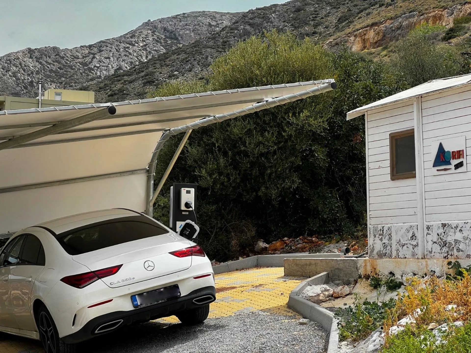 Parking in Korifi Suites - JR Villas Adults Only