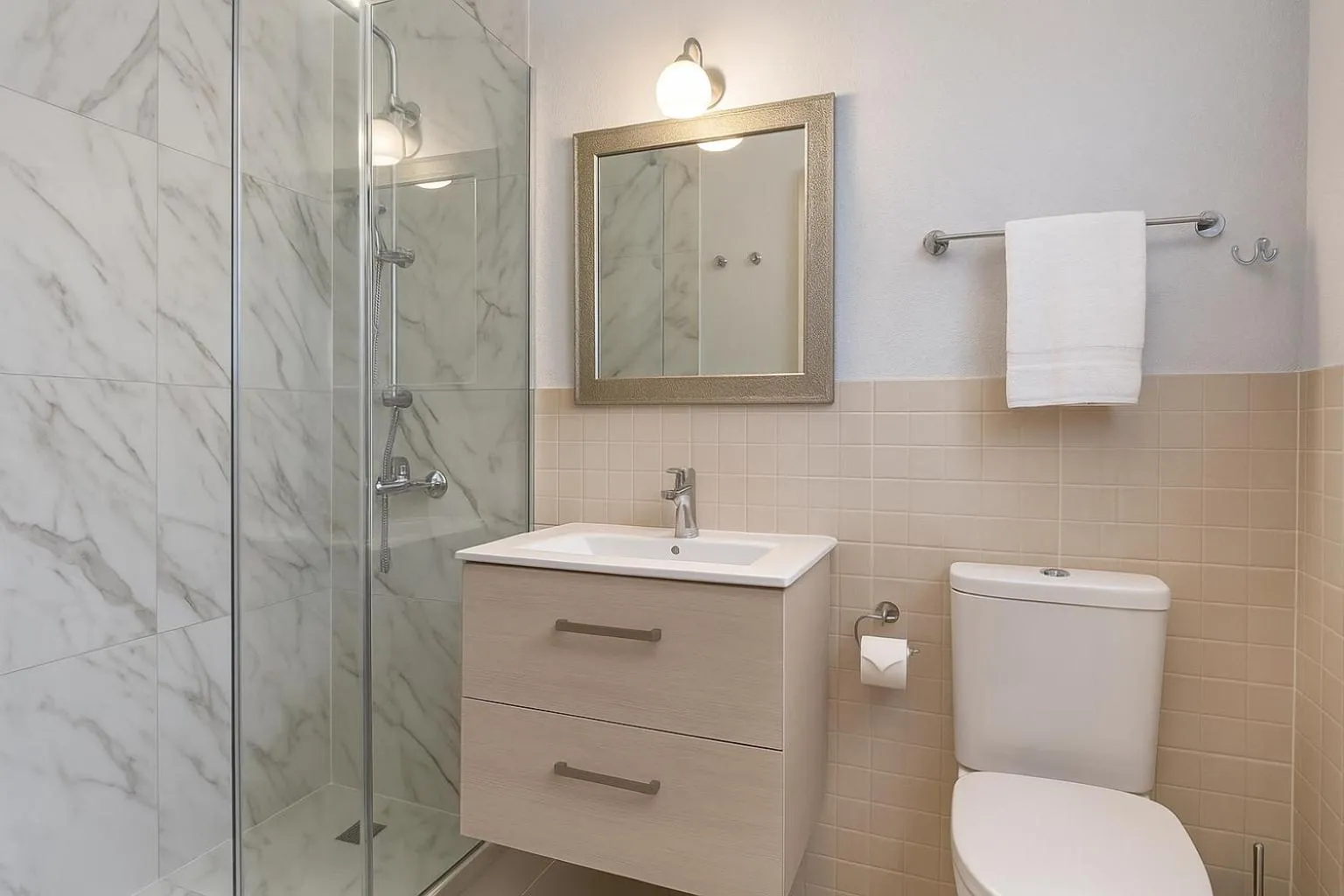 Bathroom in Korifi Suites - JR Villas Adults Only