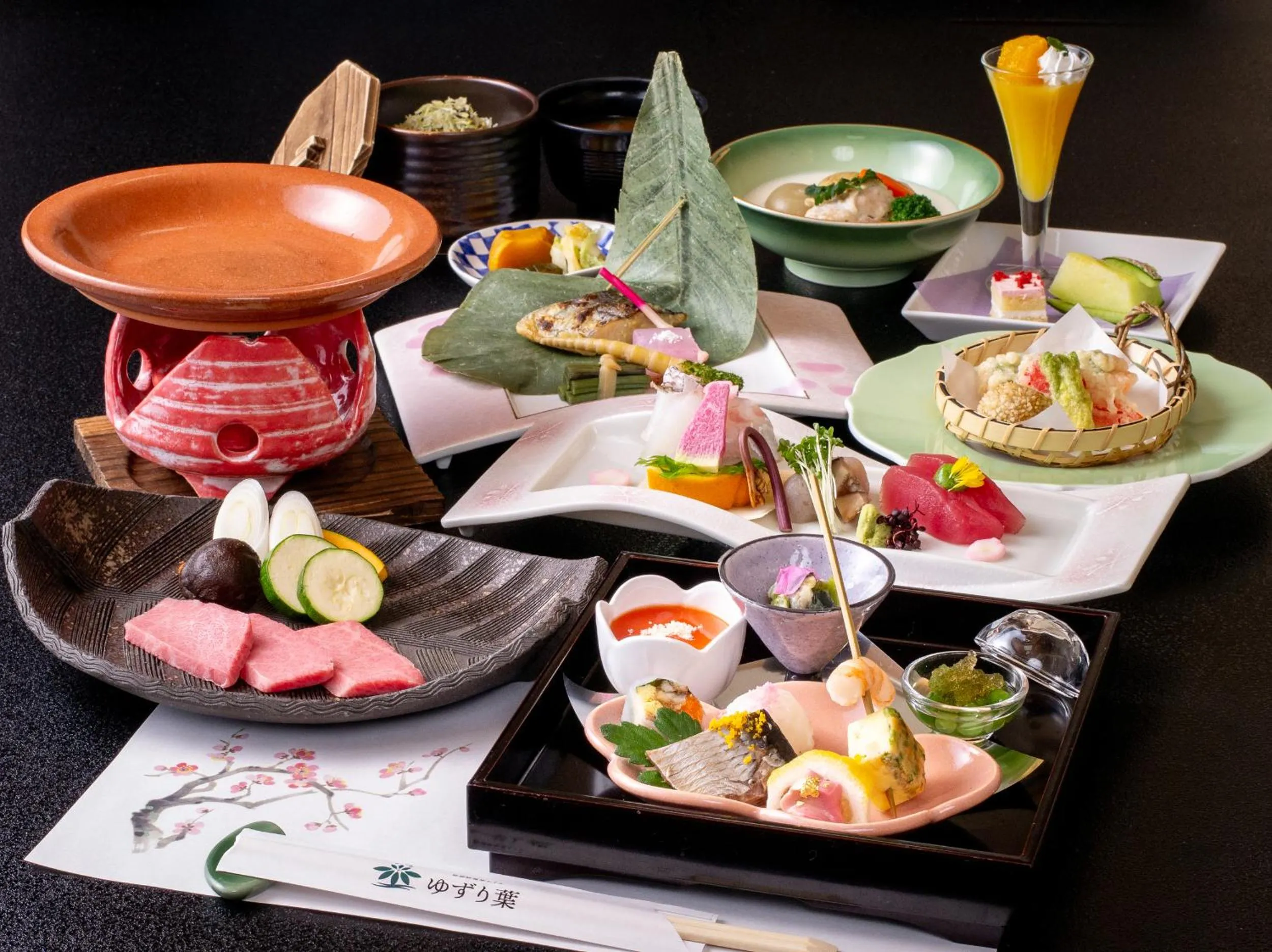 Dinner in Enakyo Onsen Hotel Yuzuriha