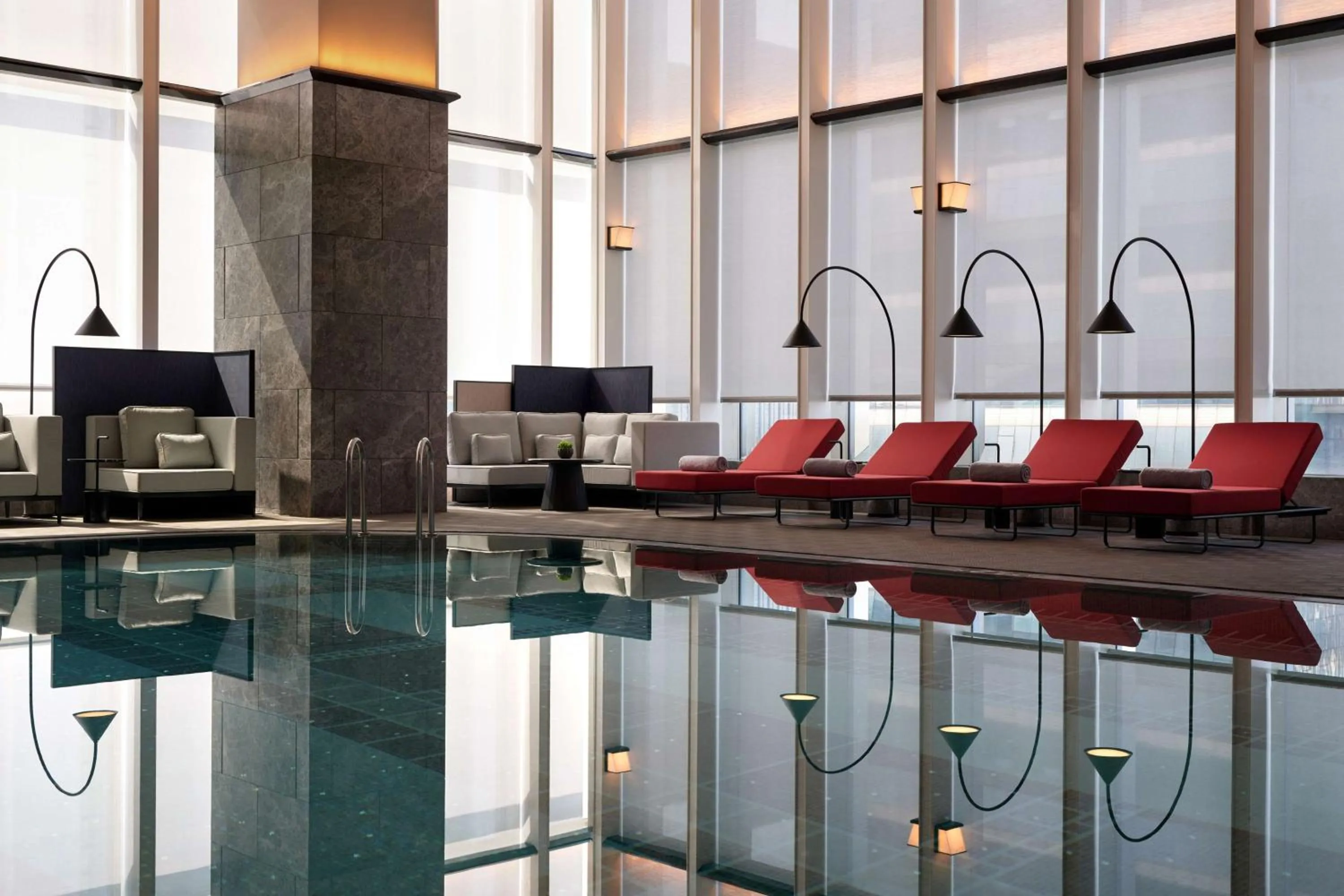 Swimming pool in Andaz Nanjing Hexi, By Hyatt