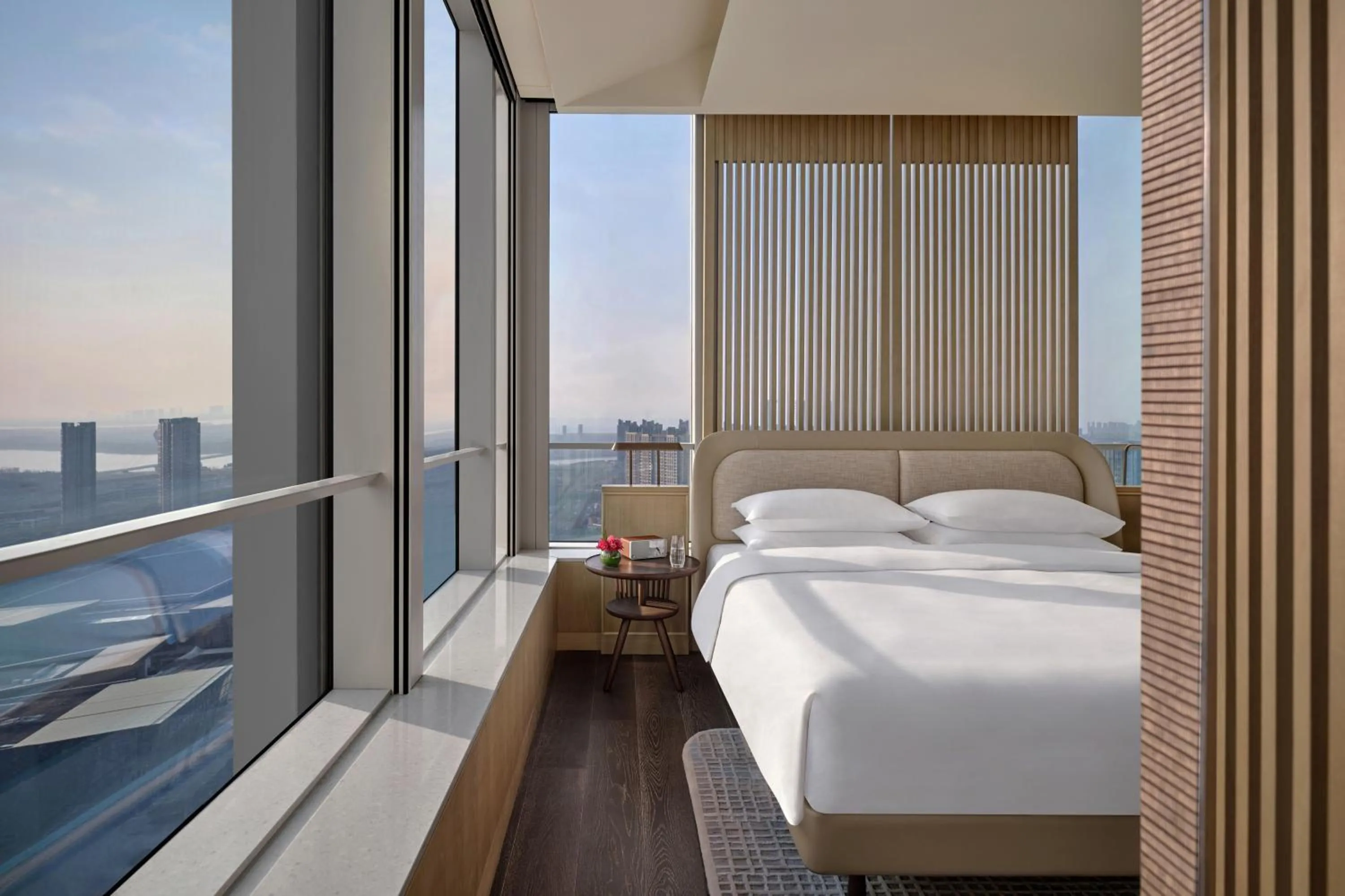 Bedroom, Bed in Andaz Nanjing Hexi, By Hyatt