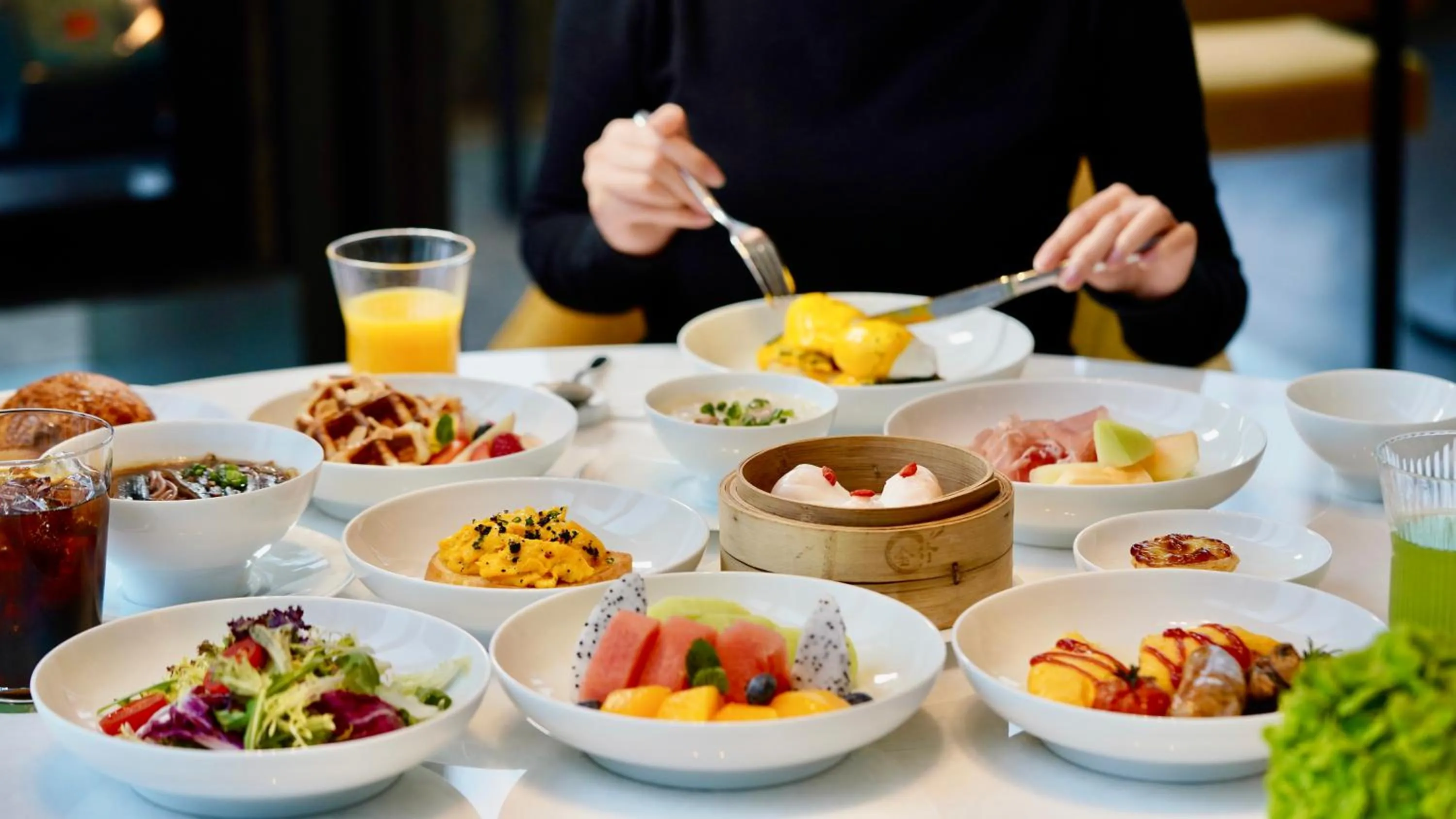 Buffet breakfast in Andaz Nanjing Hexi, By Hyatt
