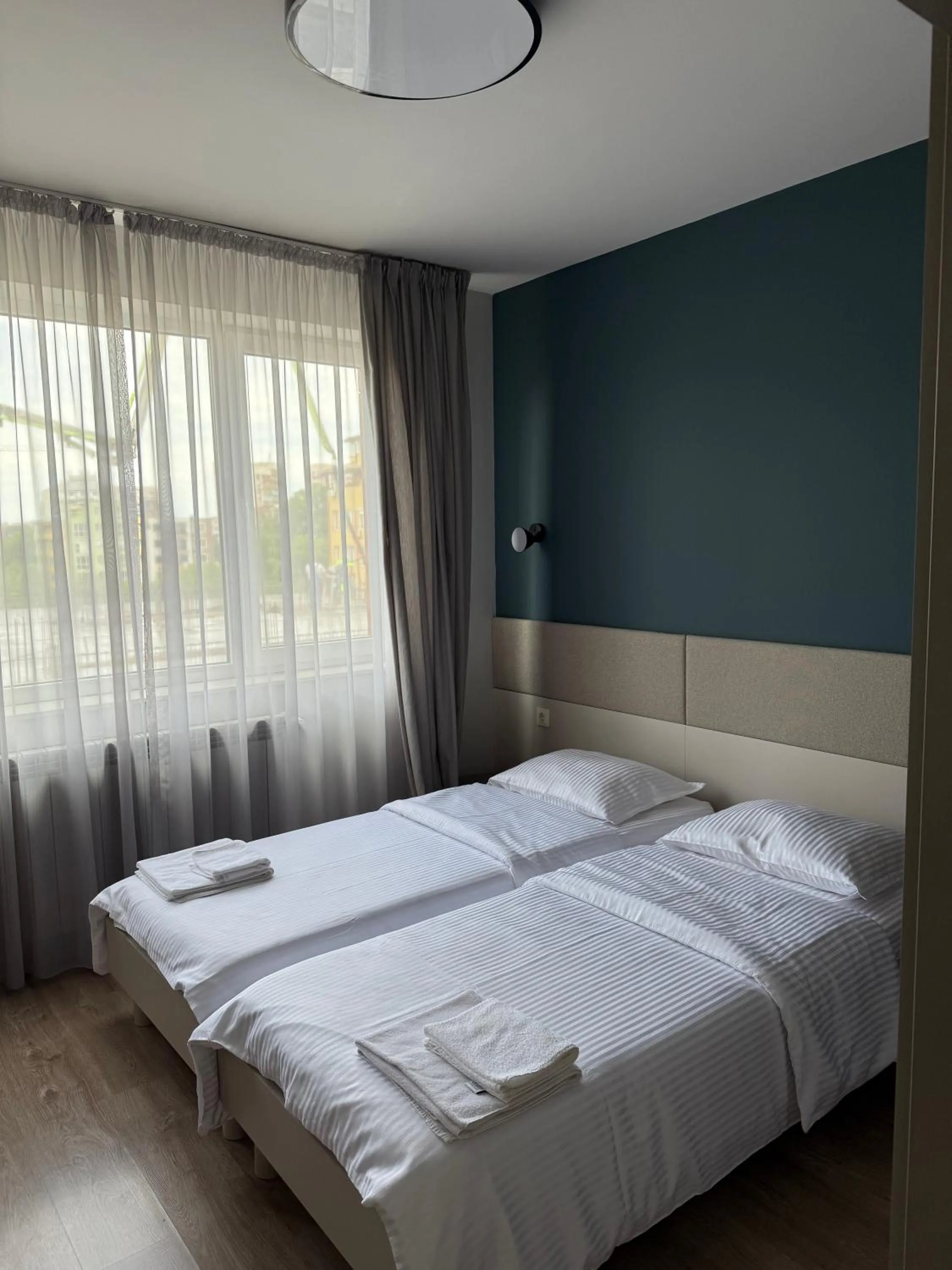 Bedroom, Bed in 7th Sense boutique apartments