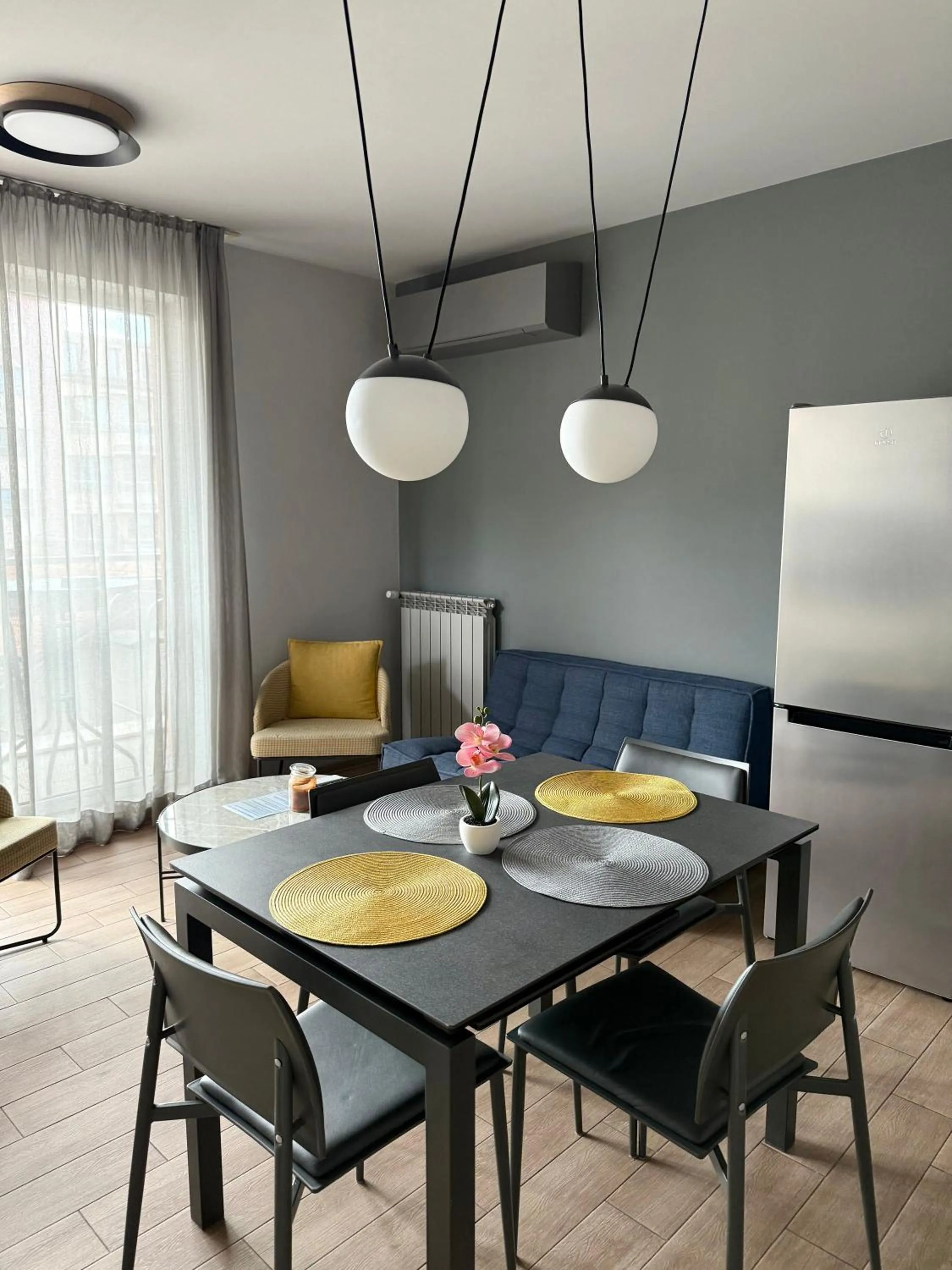 Dining area in 7th Sense boutique apartments