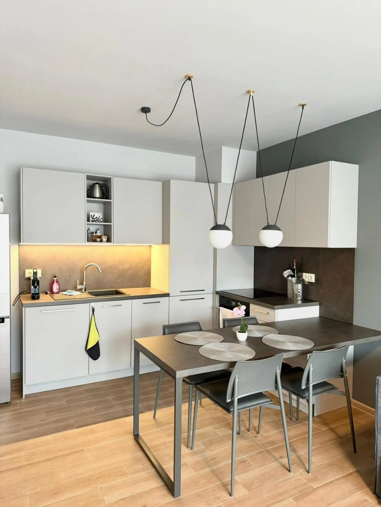 Kitchen or kitchenette in 7th Sense boutique apartments