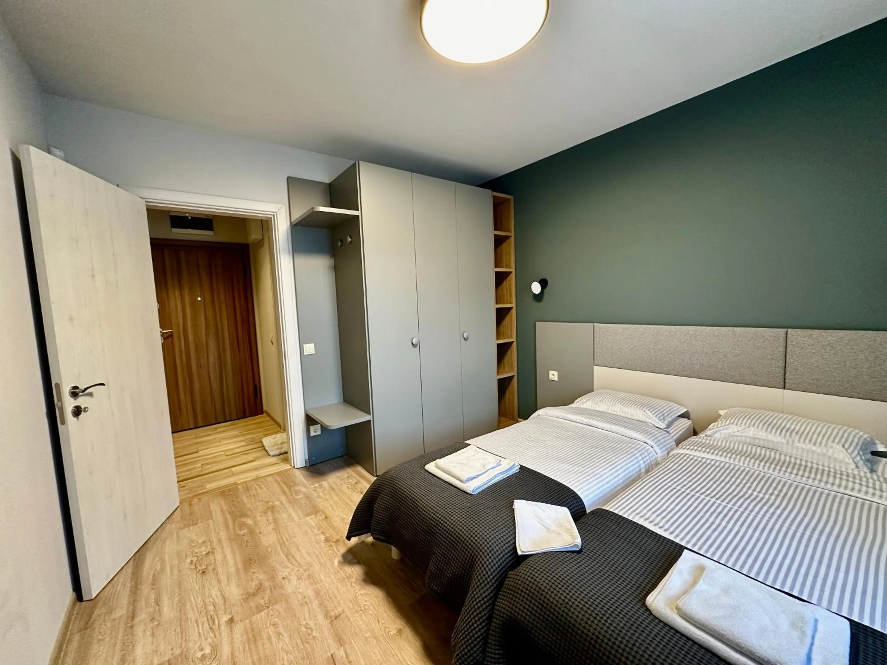 Bedroom, Bed in 7th Sense boutique apartments