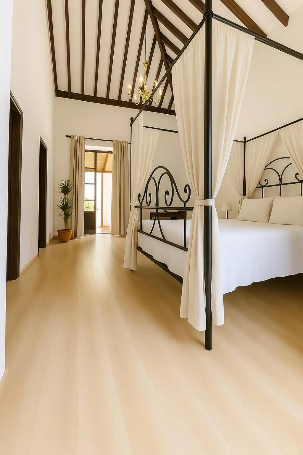 Bed in Hotel Rural Villa del Monte