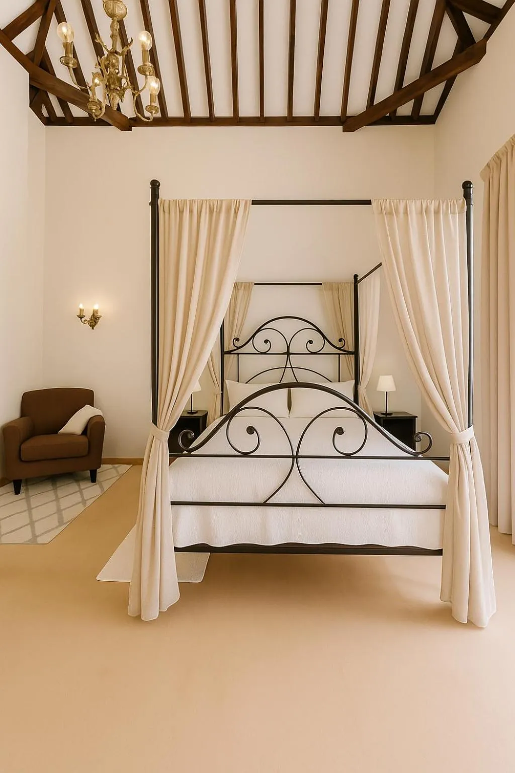 Bed in Hotel Rural Villa del Monte