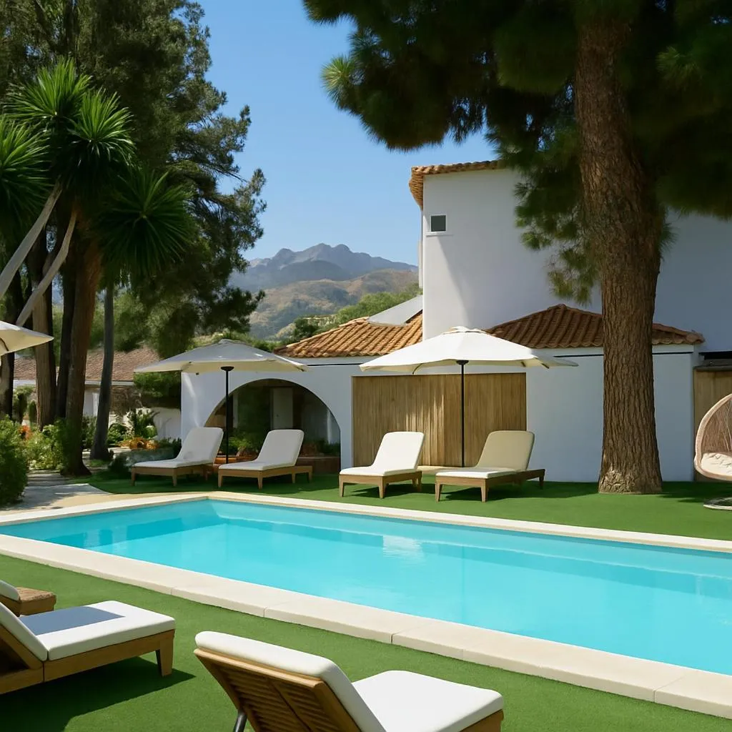 Garden in Hotel Rural Villa del Monte