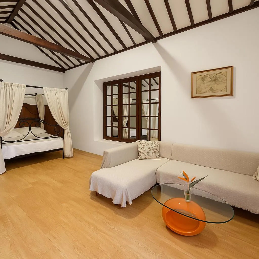 Photo of the whole room, Bed in Hotel Rural Villa del Monte