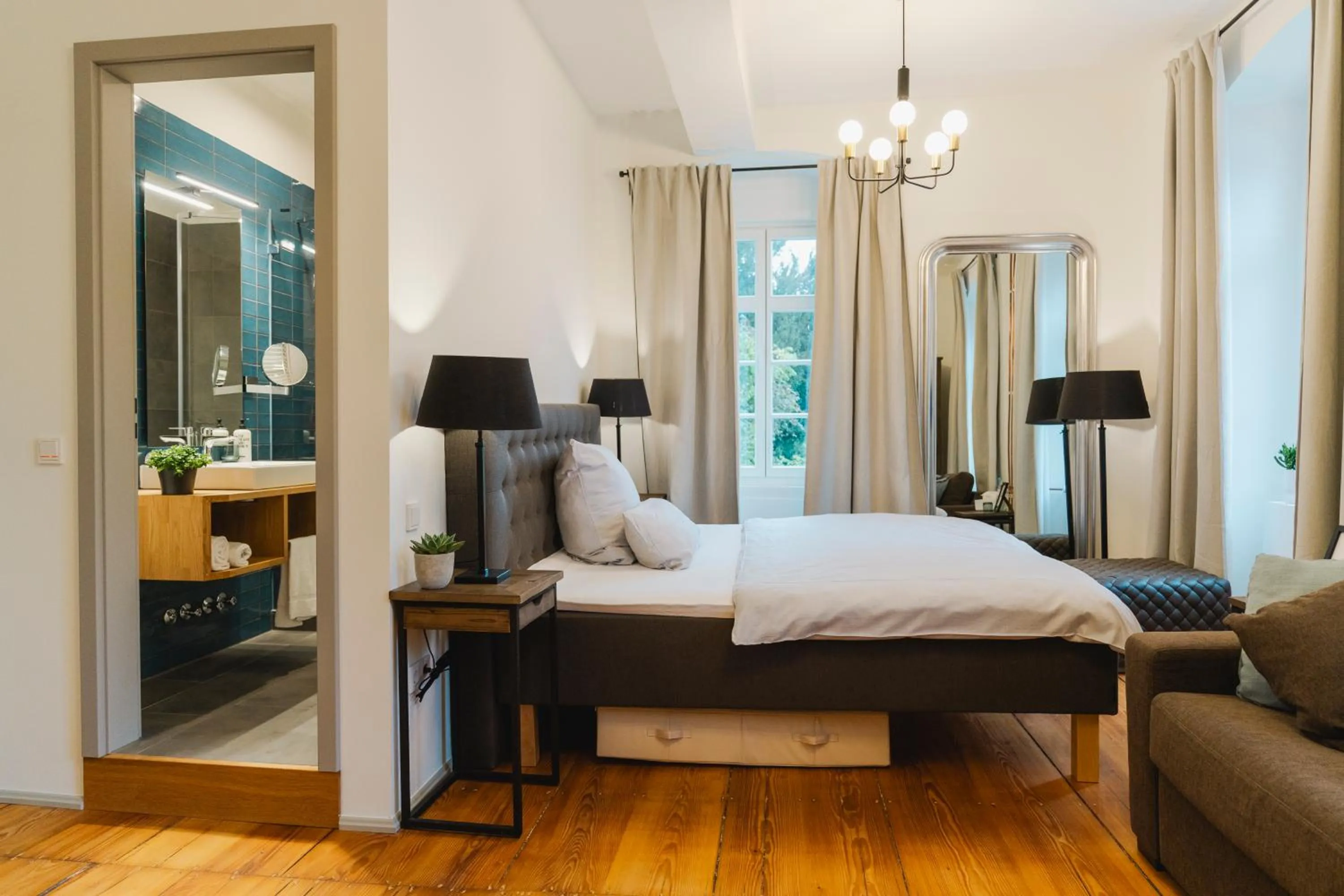 Bathroom, Bed in Hofgut Schmitte