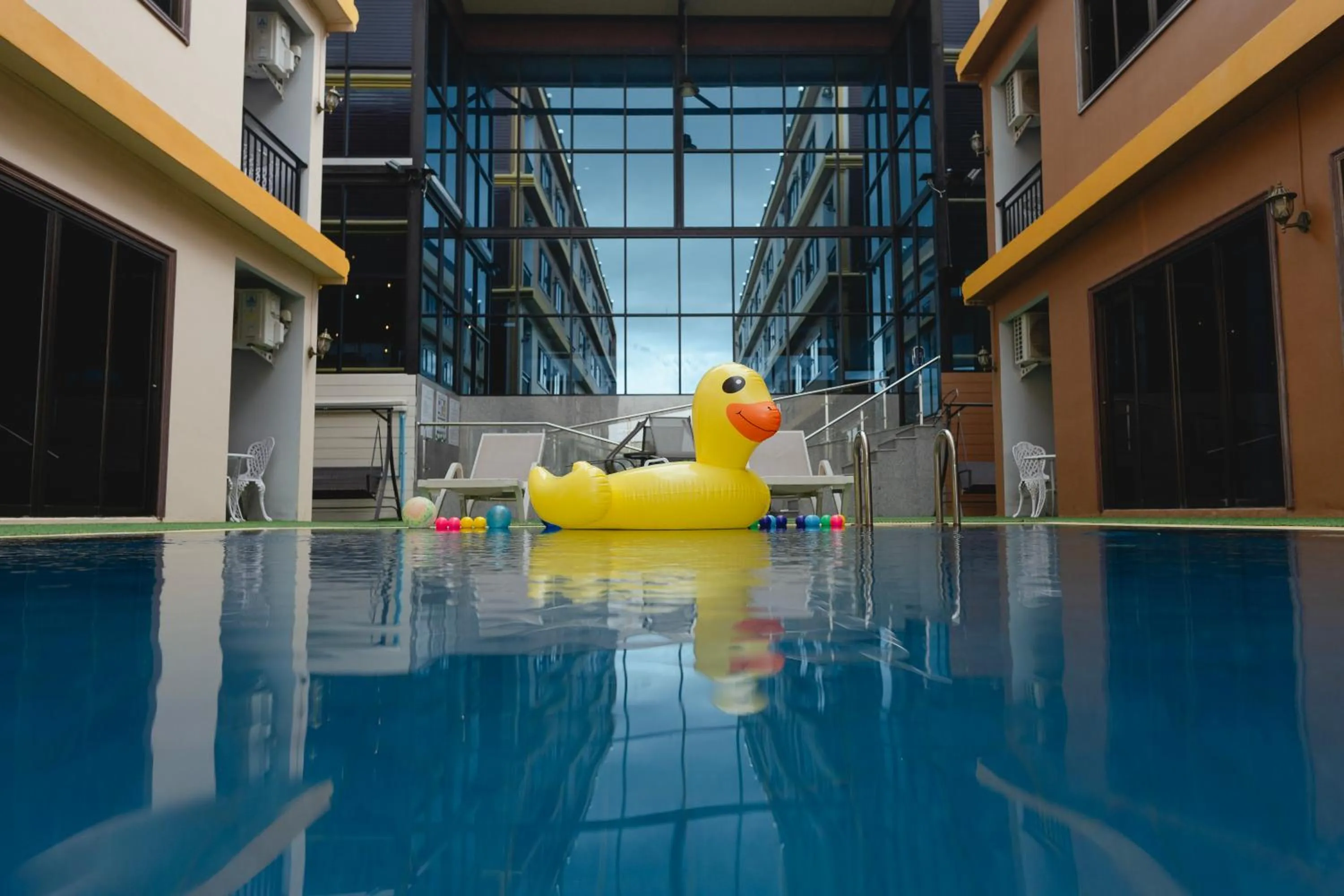 Swimming pool in Baan Plaifah Khao Yai Hotel