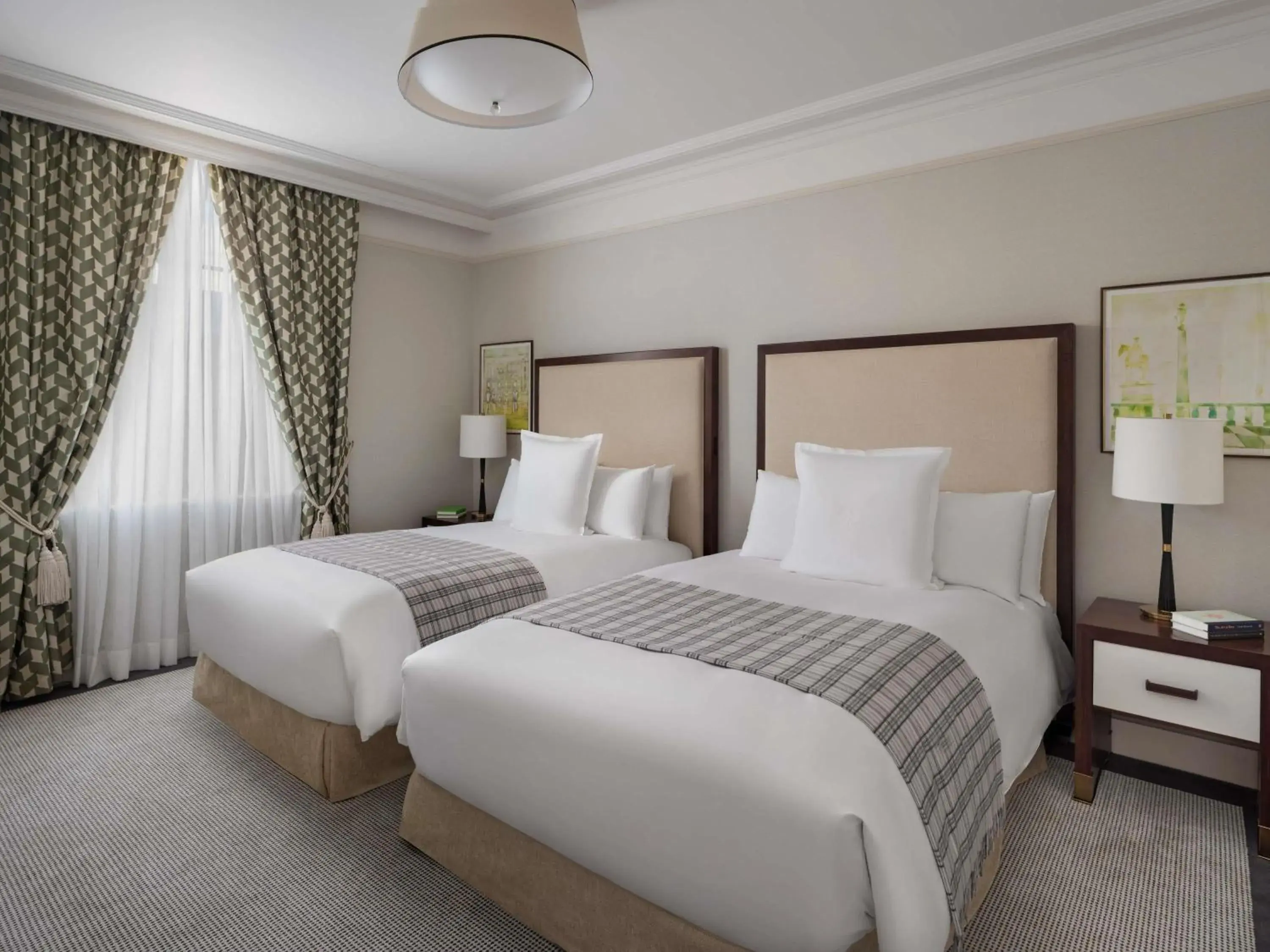 Superior Twin Room in Raffles London at The OWO Superior Twin Room in Raffles London at The OWO