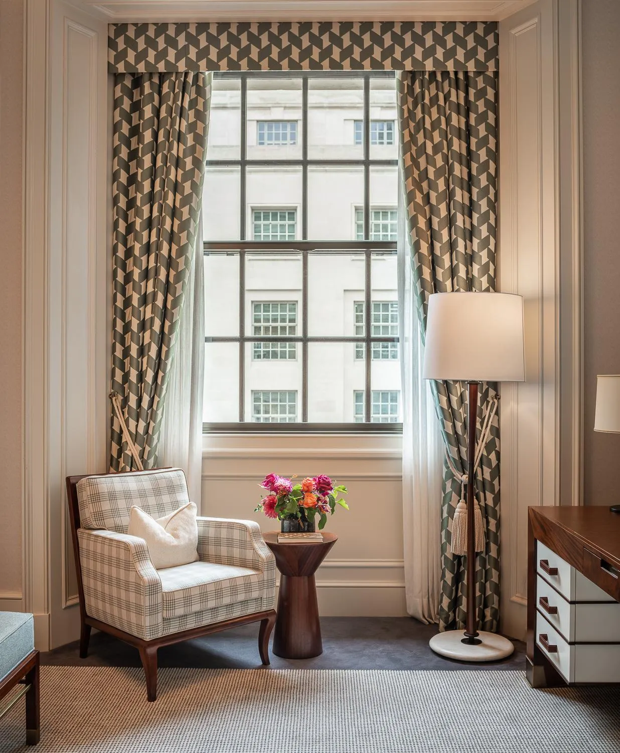 Seating area in Raffles London at The OWO