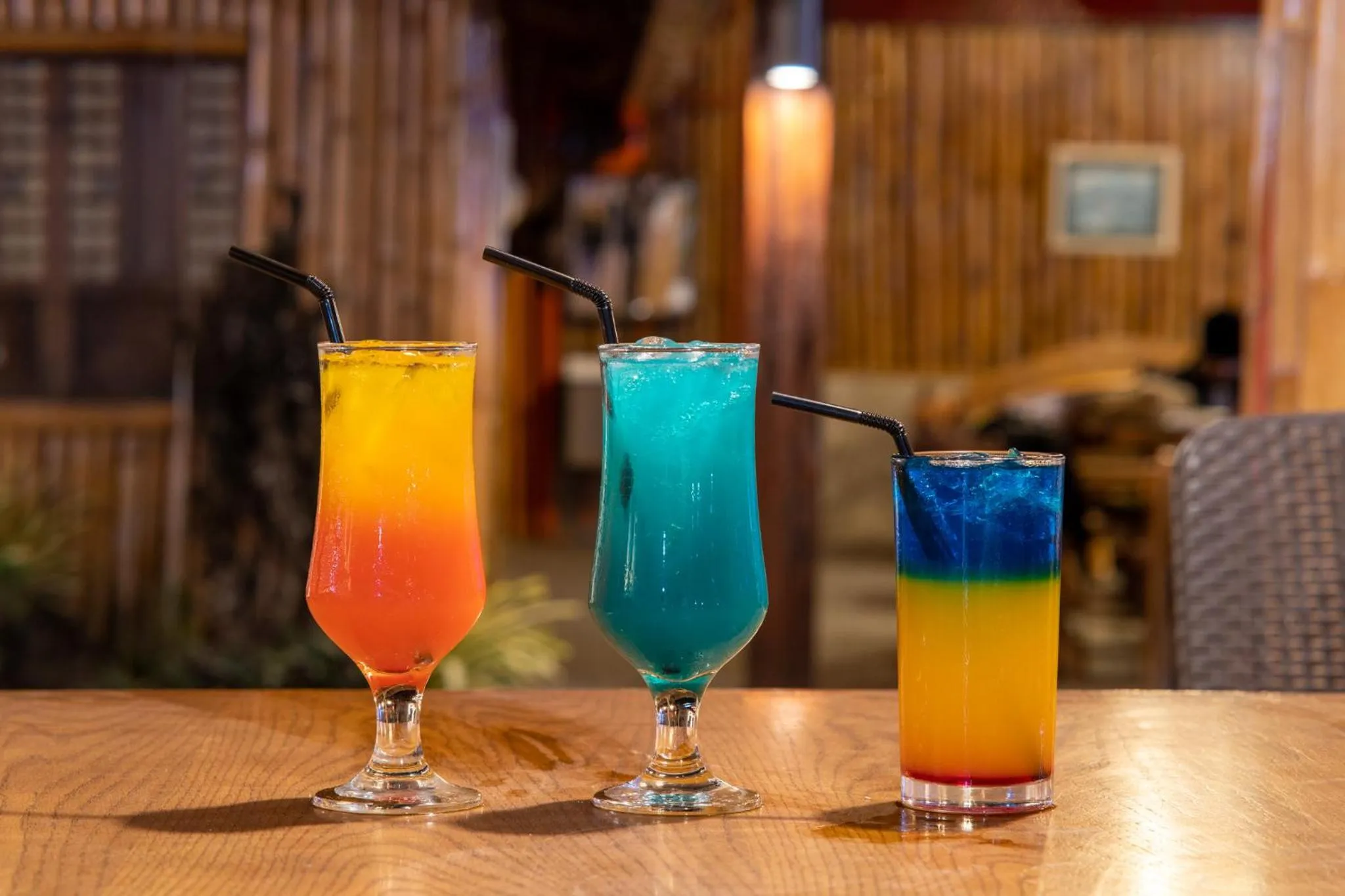 Lounge or bar in Bamboo Paraiso Resort at Bolo Beach