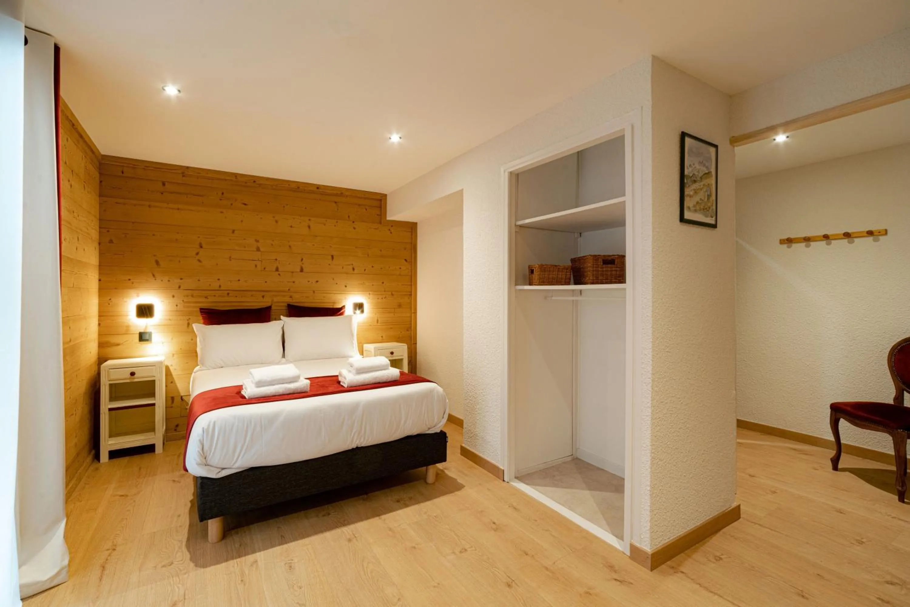 Bed in Hôtel Restaurant Le Madame