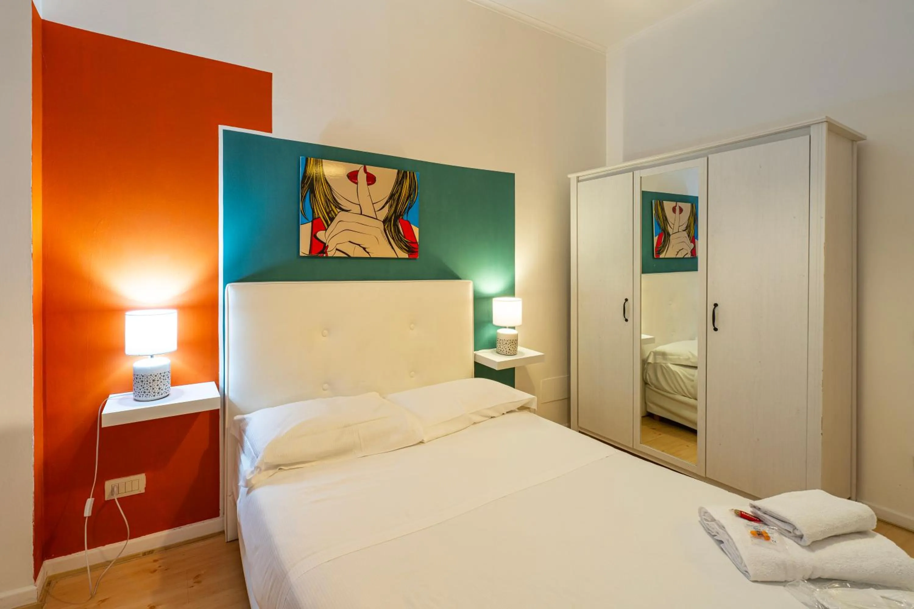 Bed in Mia House Roma