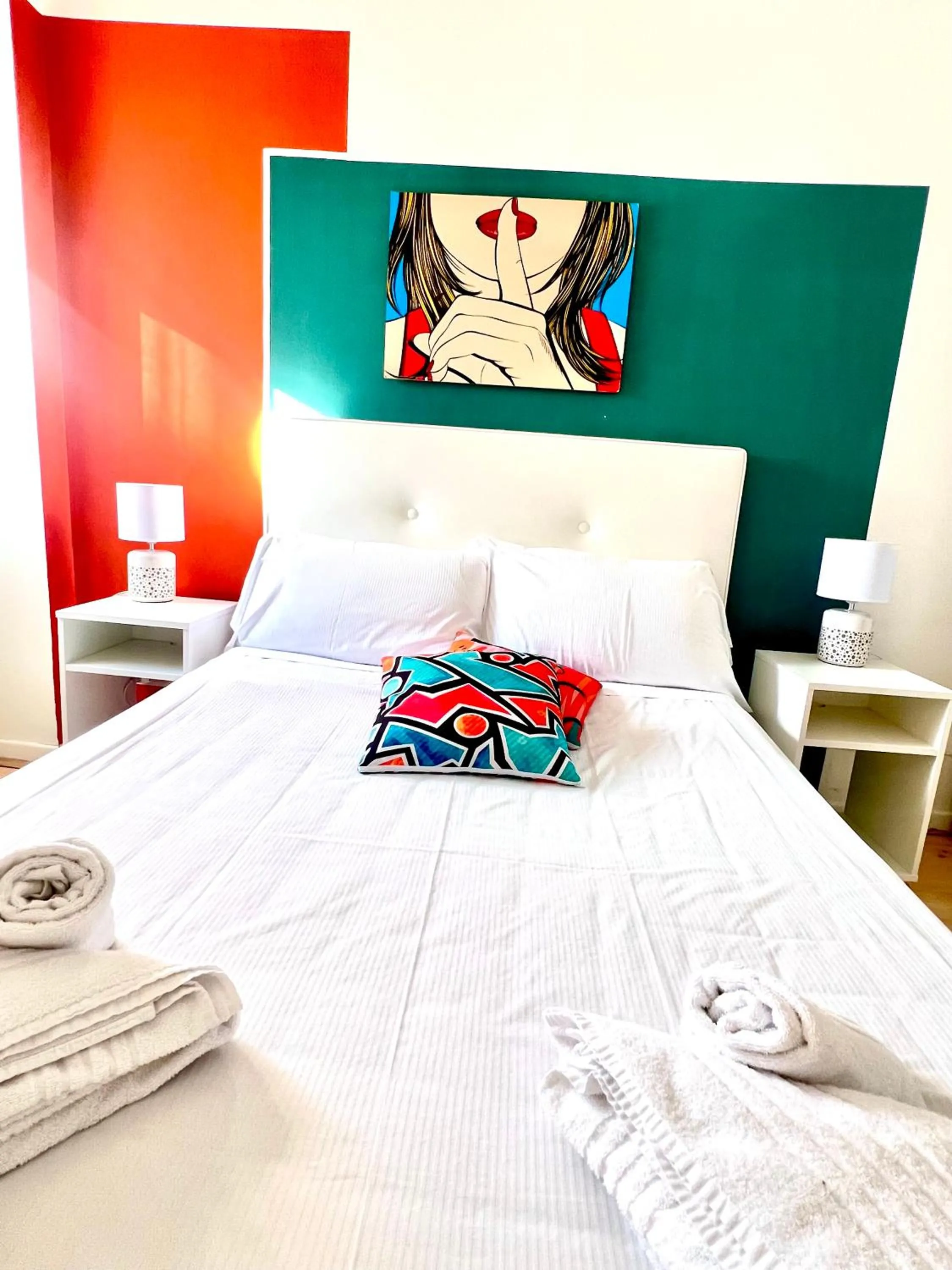 Bed in Mia House Roma