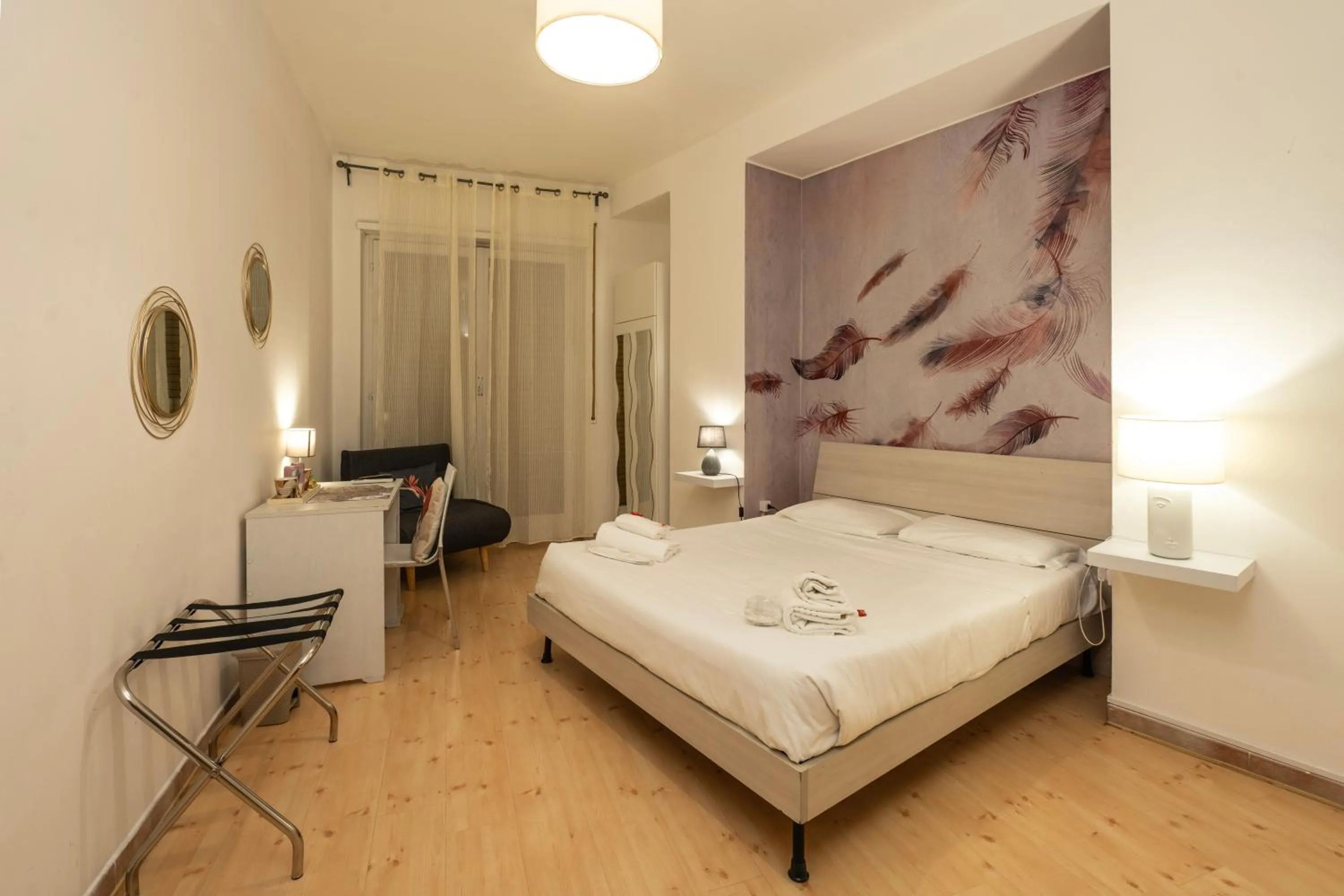 Bed in Mia House Roma