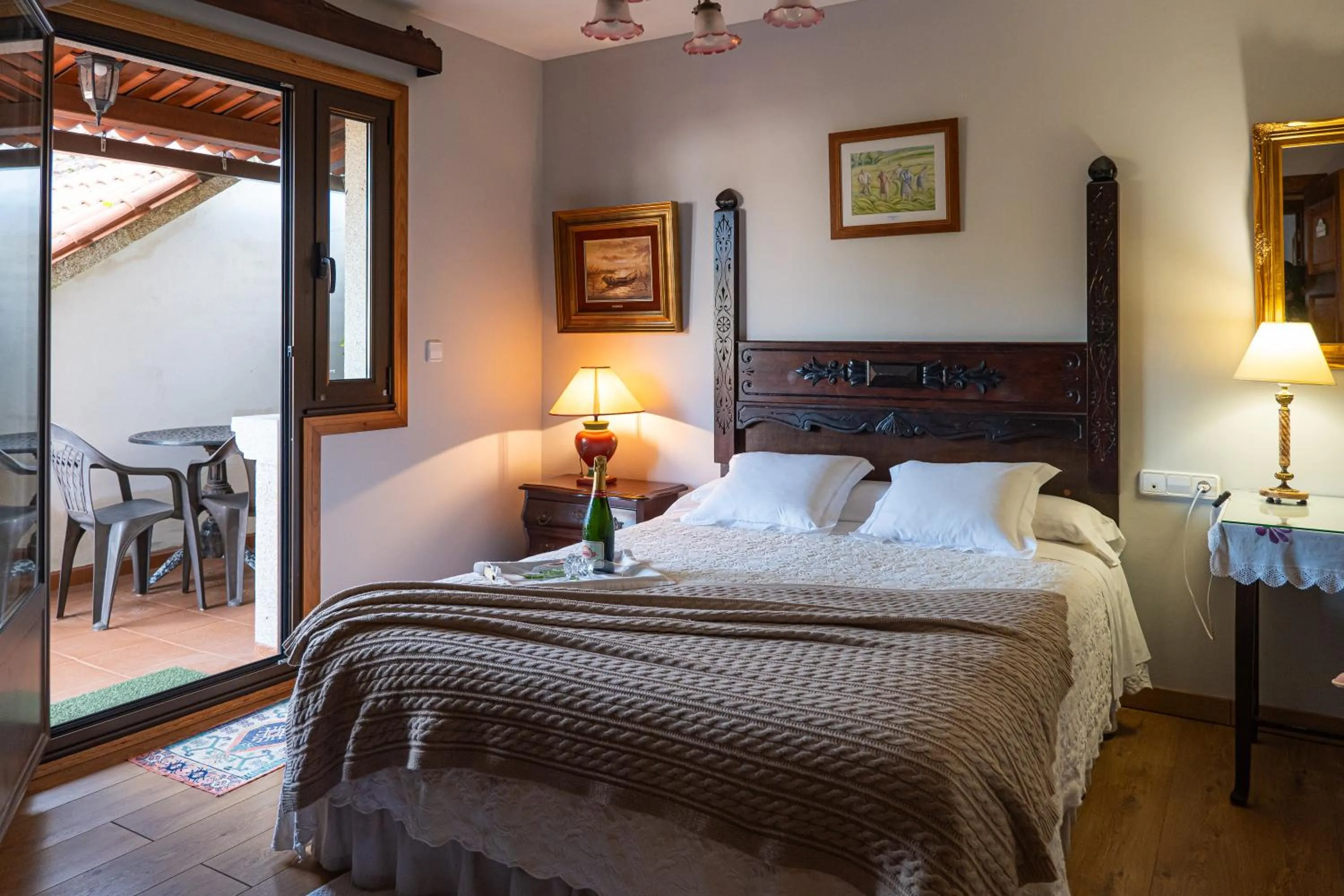 Bed in Hotel Rústico Fonteverde