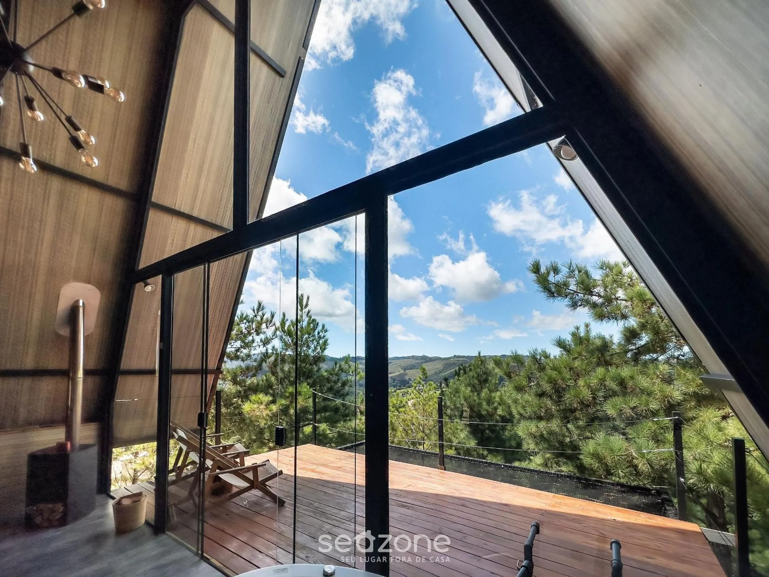 Balcony/Terrace in Chales Naturale - Campos do Jordão - CNA
