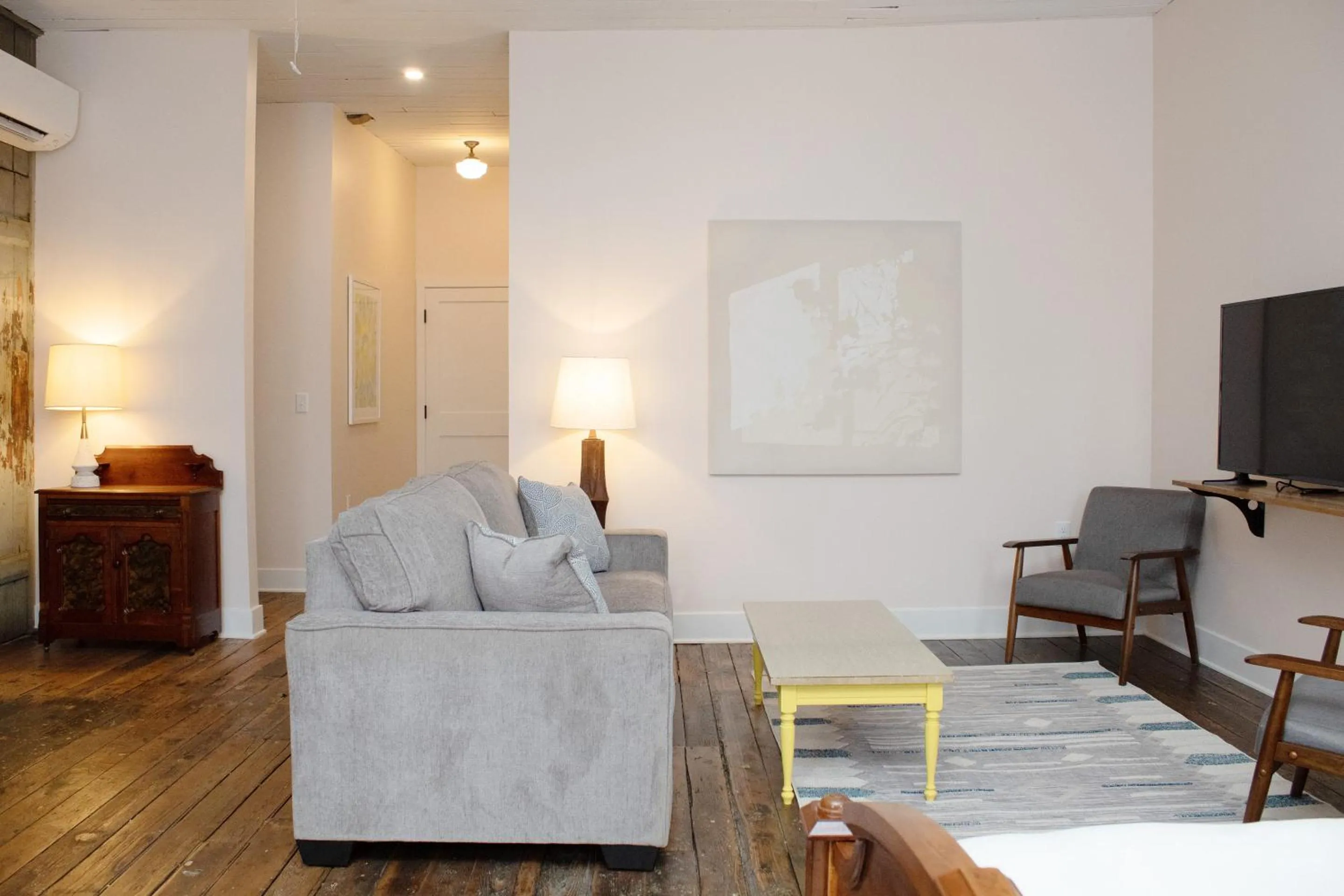 Living room in Bischoff Inn - Former 1870 Furniture Factory Now 5 Room Boutique Hotel