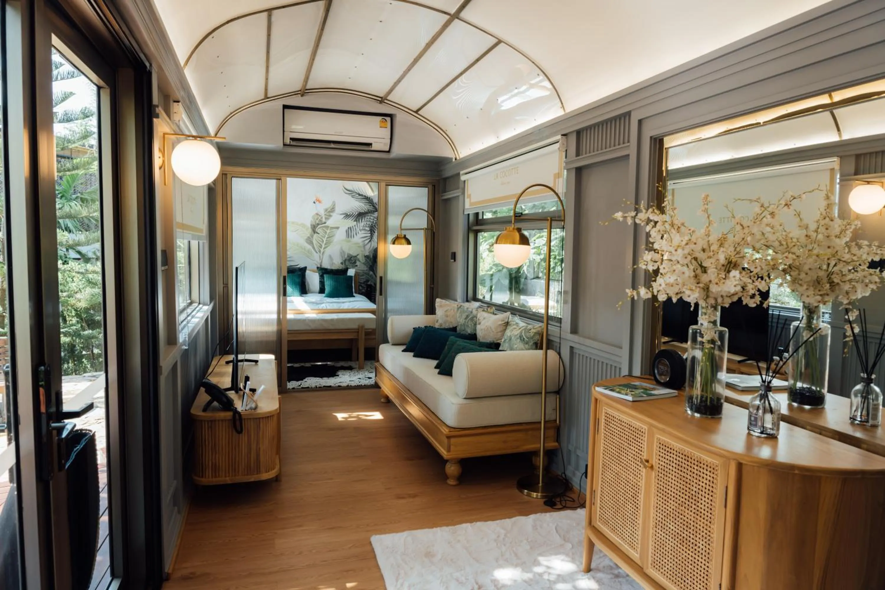 Living room, Bed in LA COCOTTE VILLA & FARM KHAO YAI