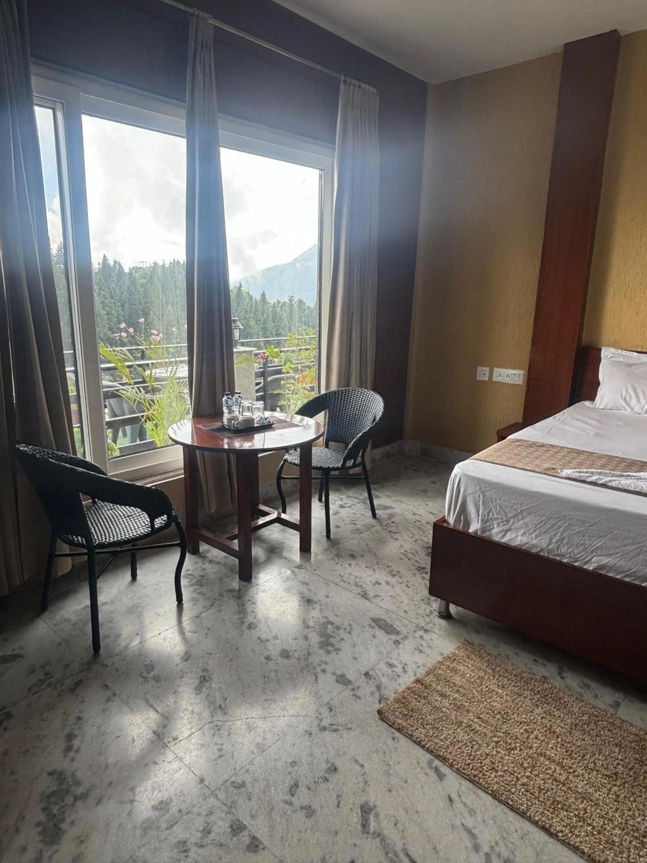 Bed in PinnacleHouse kanatal Uttarakhand