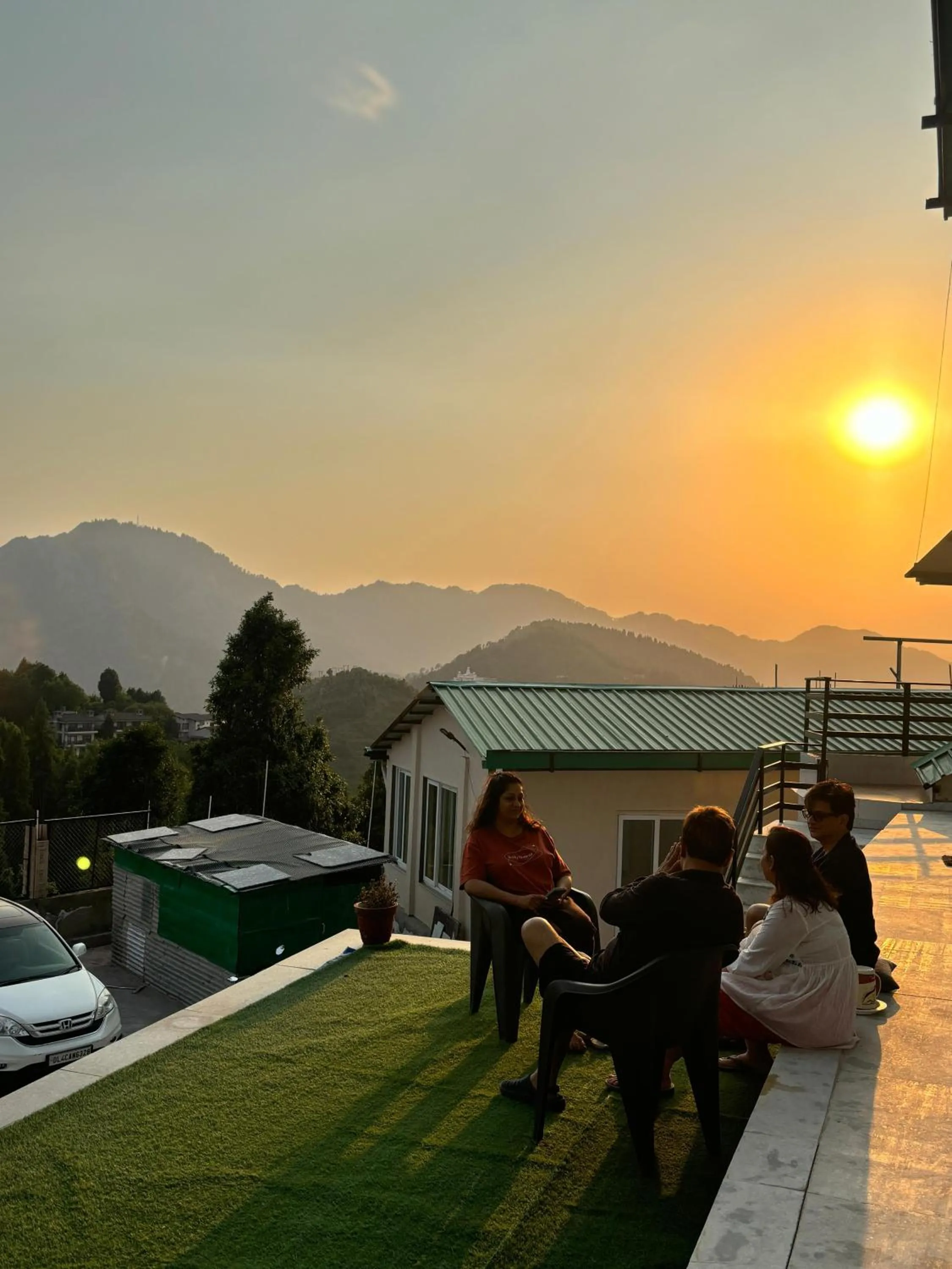 Patio in PinnacleHouse kanatal Uttarakhand