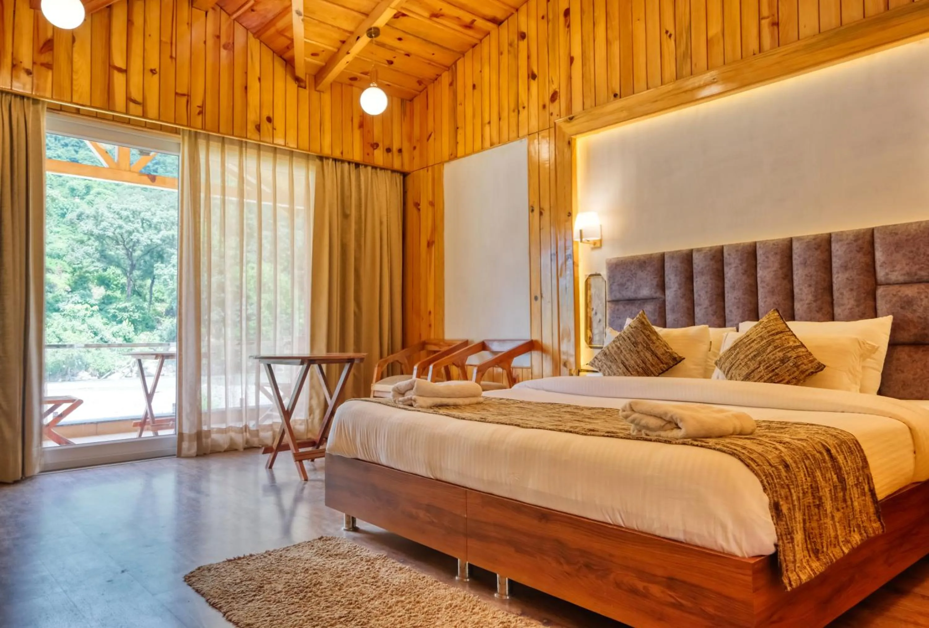 Bed in Qcent Woods Resort & Spa, Rishikesh