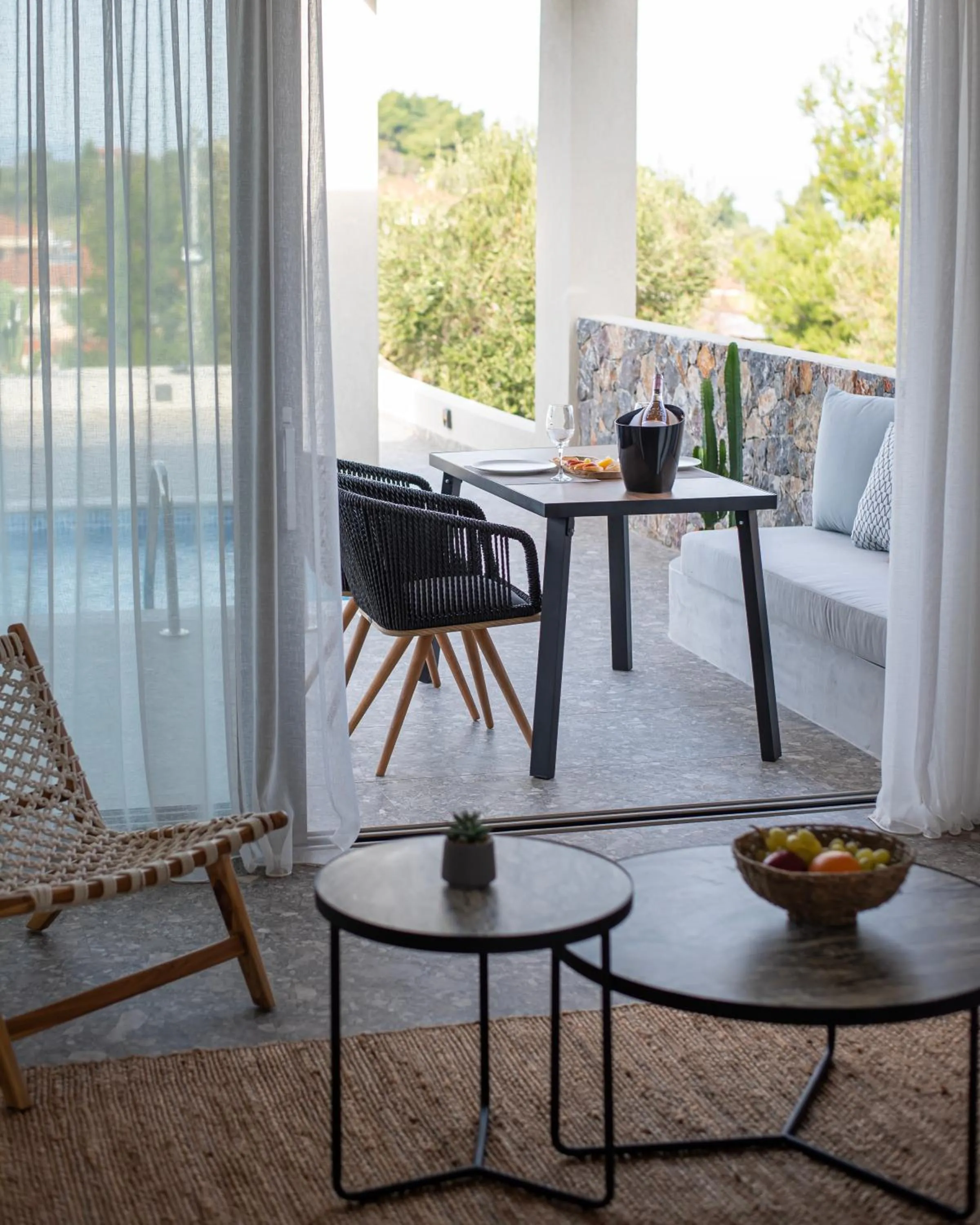 Living room in Kaktus Suites Private Pool