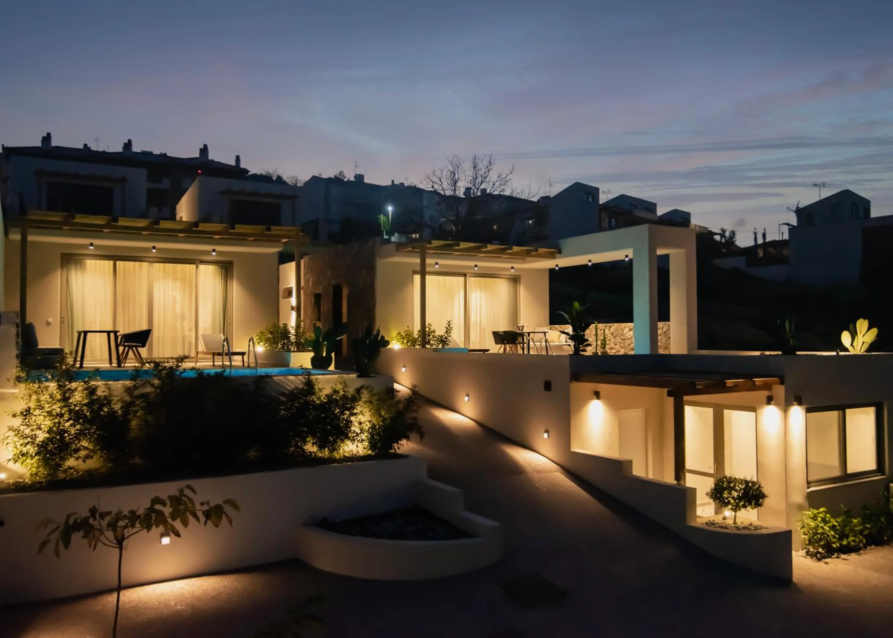 Property building in Kaktus Suites Private Pool