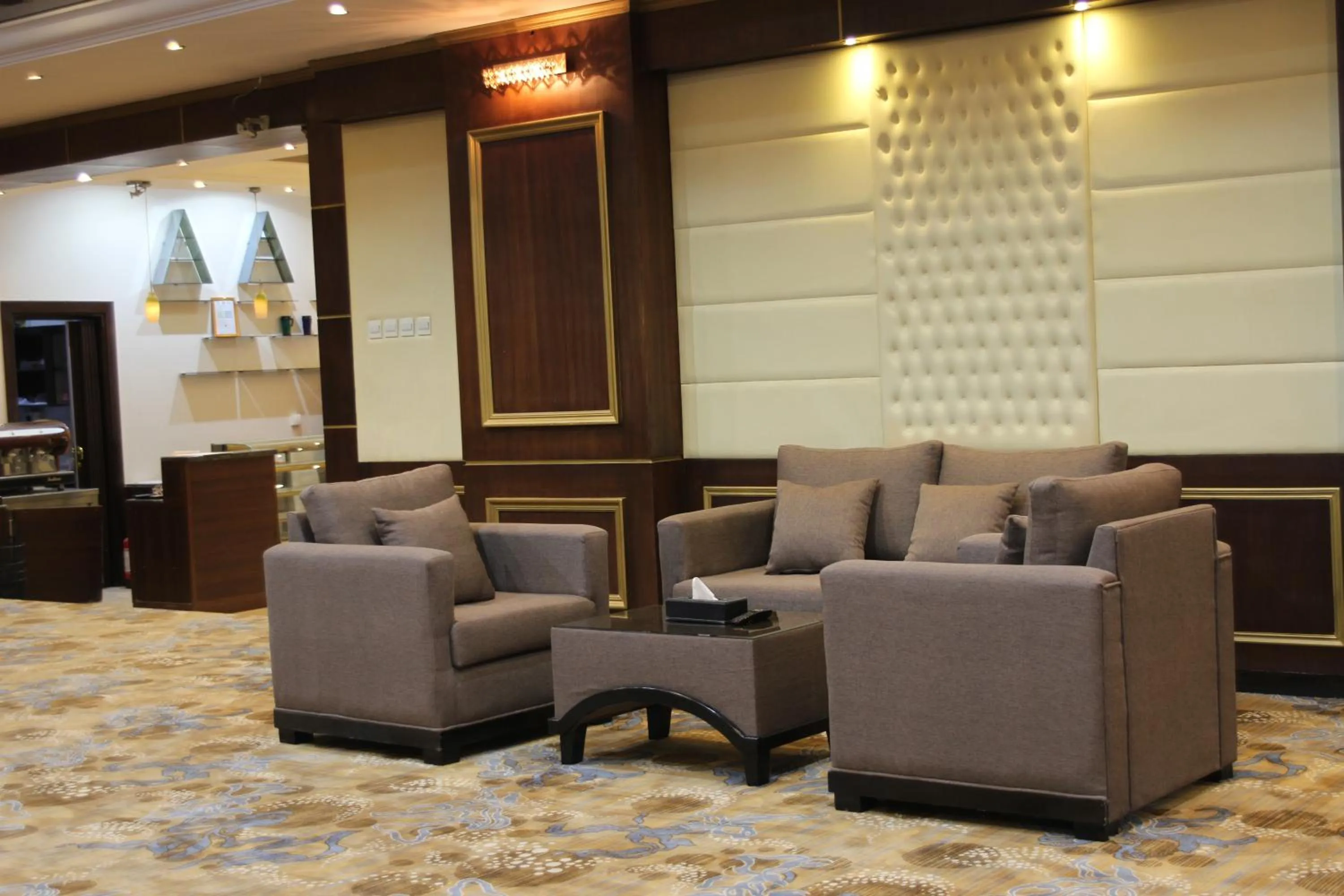 Seating area in Carawan Al Khaleej Hotel Olaya