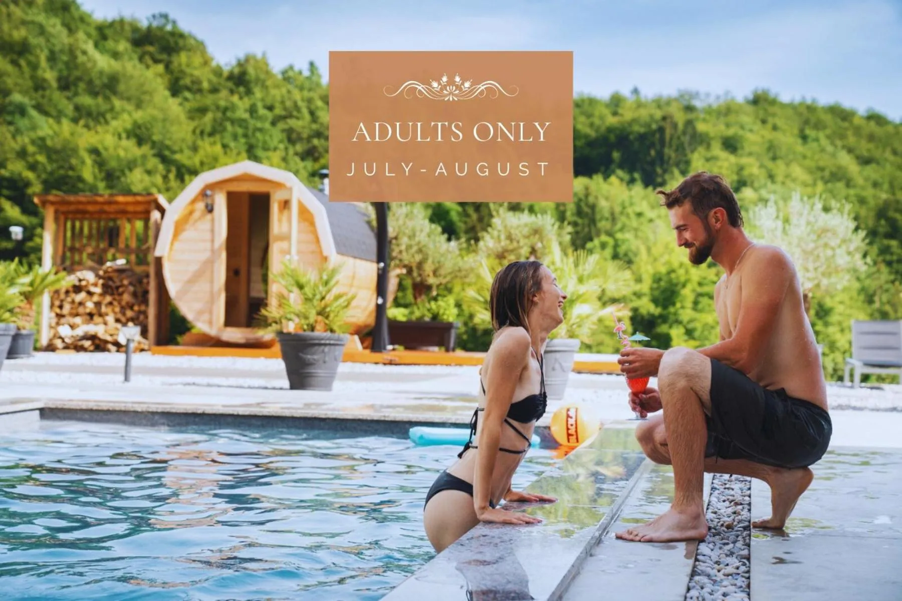 Resort TimAJA - pool, massage pool, sauna