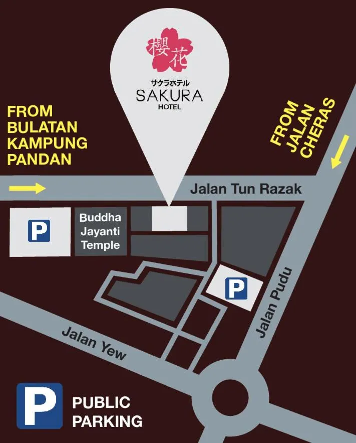 Location in Sakura Boutique Hotel