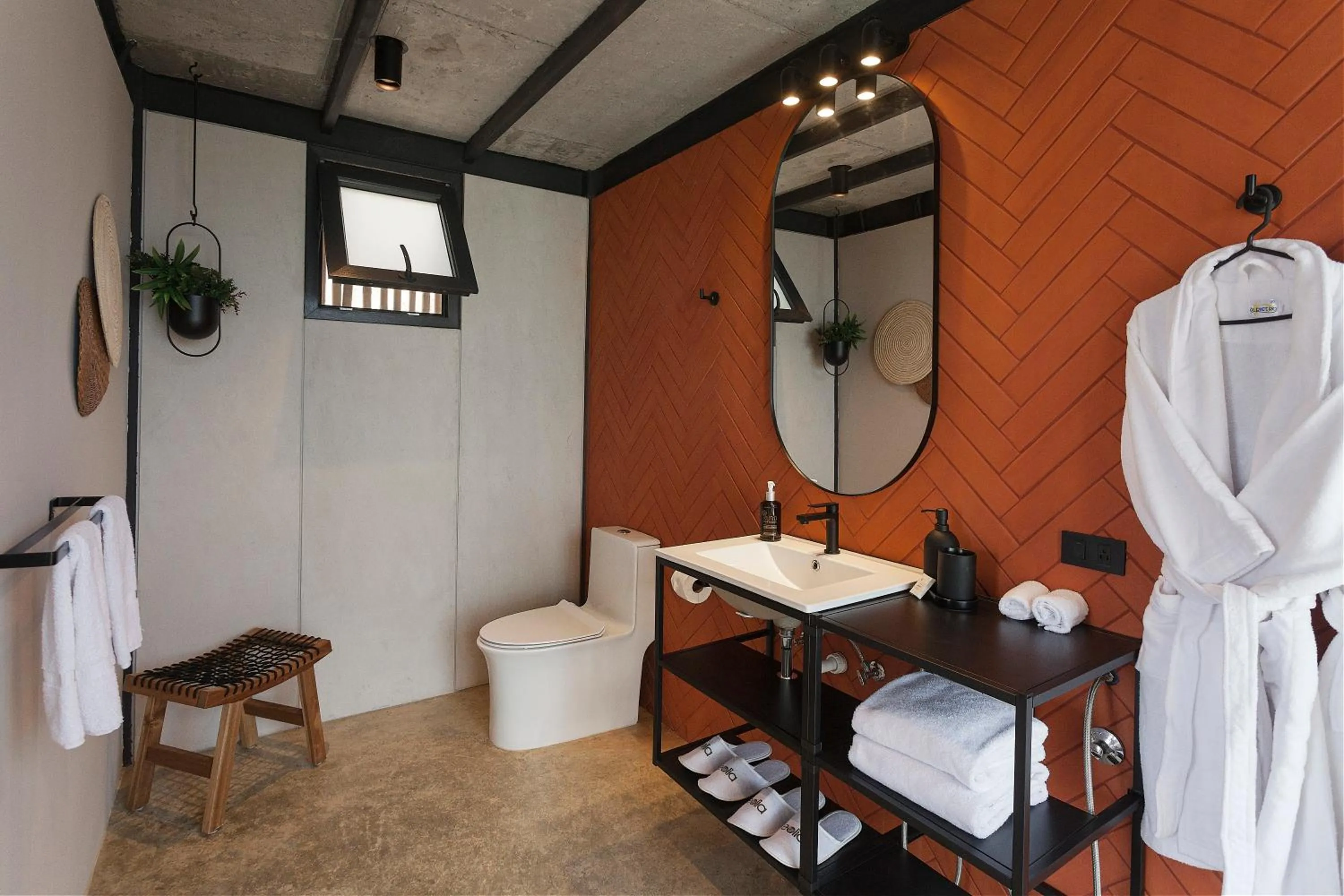 Bathroom in Eolia Sustainable Design Hotel
