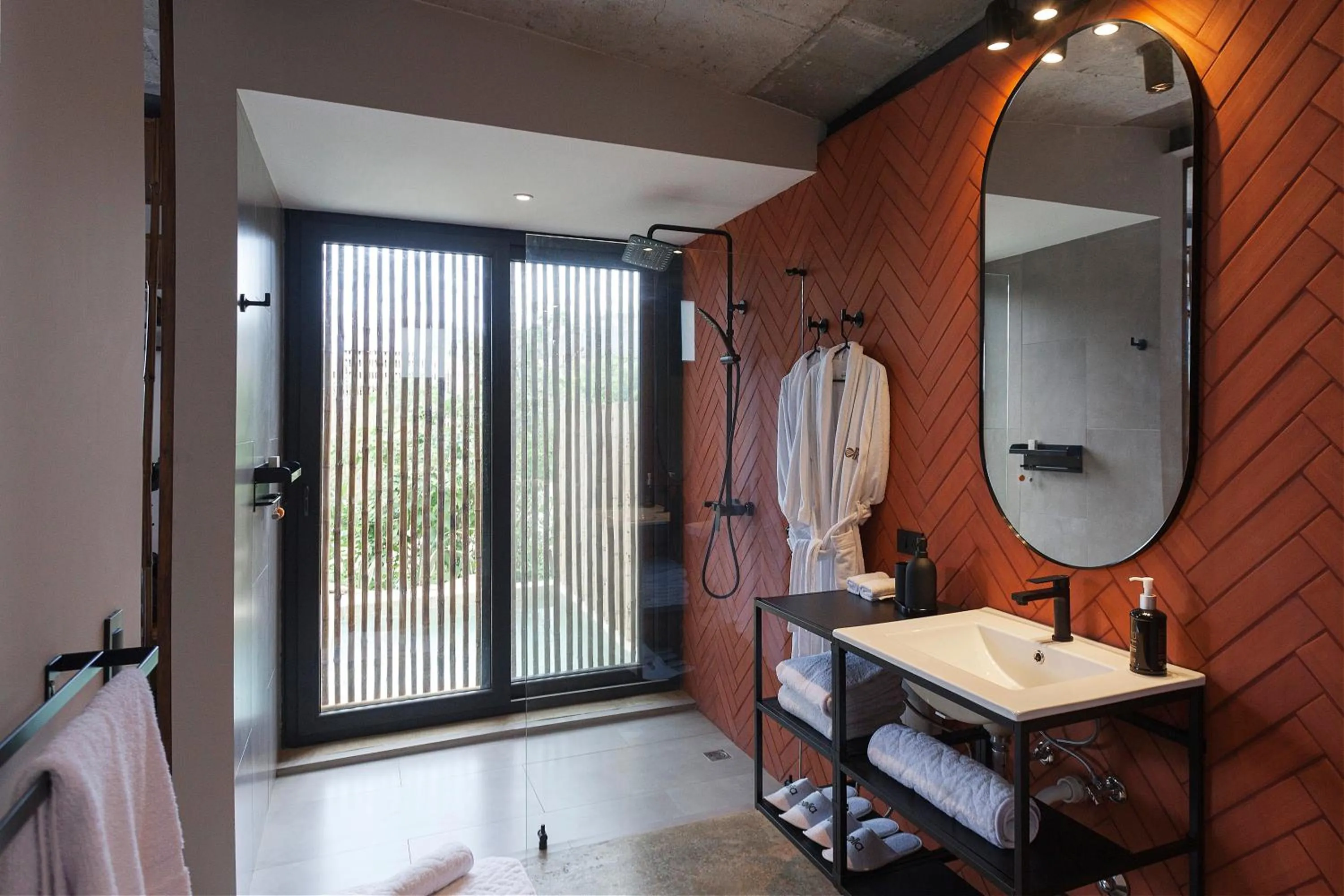 Bathroom in Eolia Sustainable Design Hotel