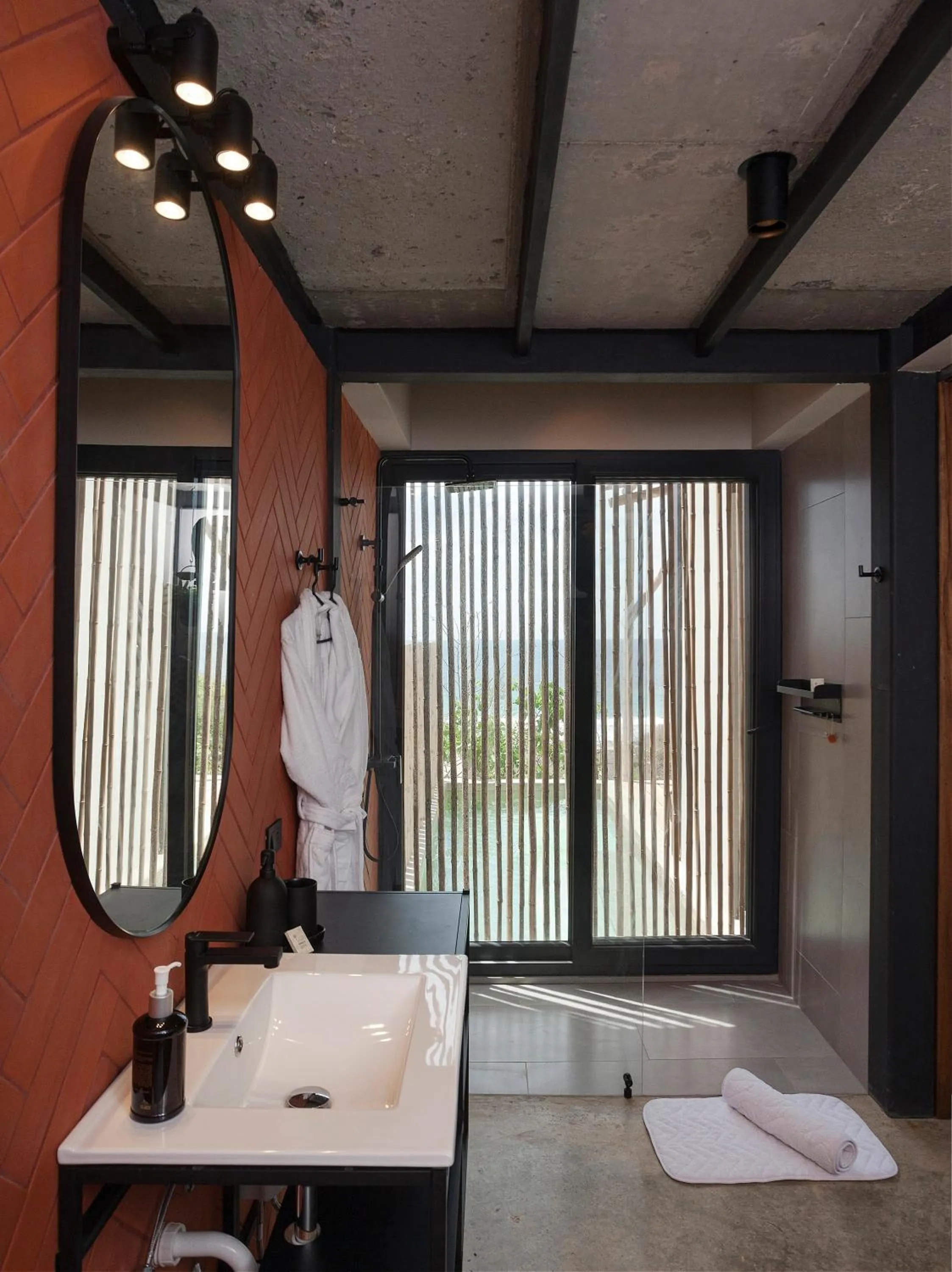 Bathroom in Eolia Sustainable Design Hotel