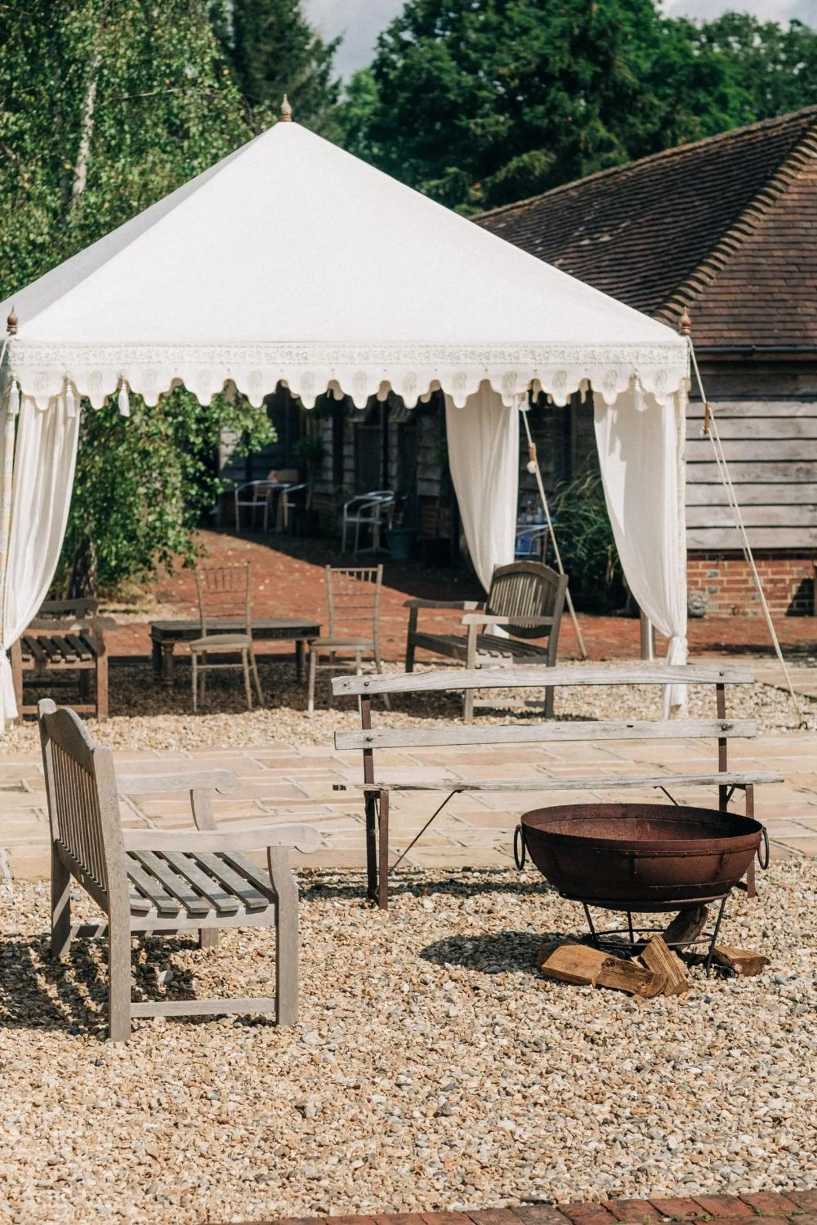 Inner courtyard view in Trading Boundaries