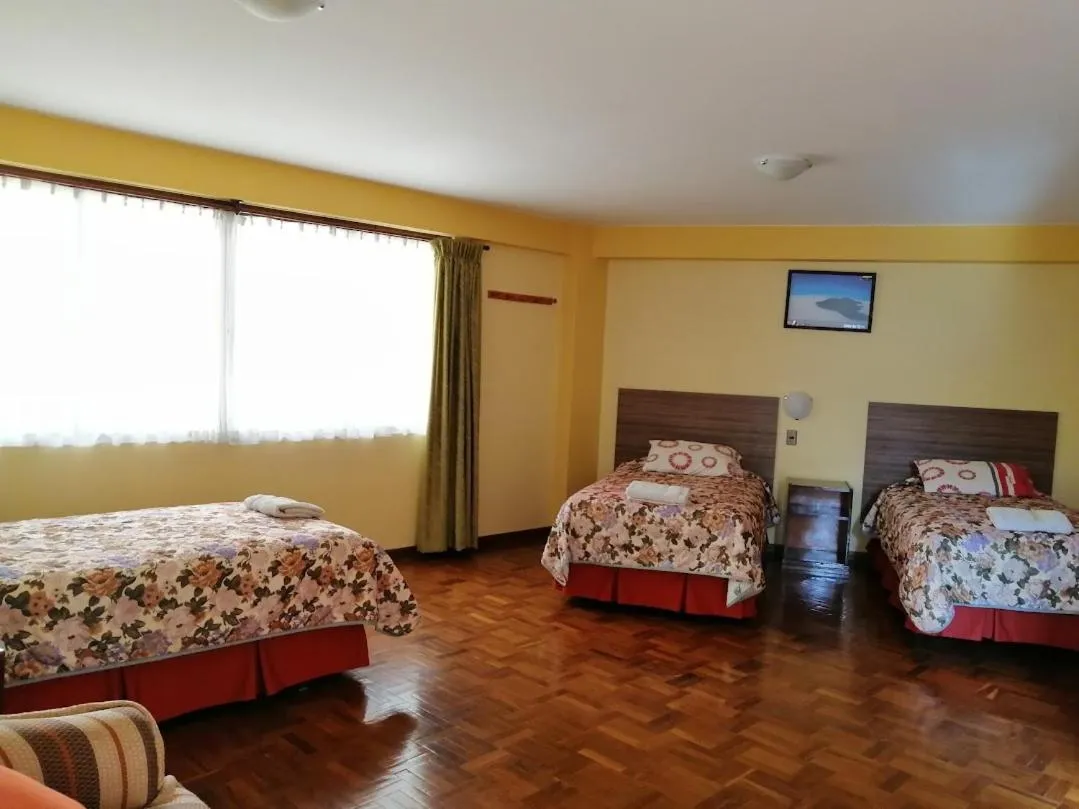 Bed in Hotel Nuevo Sol