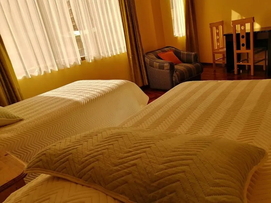 Bed in Hotel Nuevo Sol