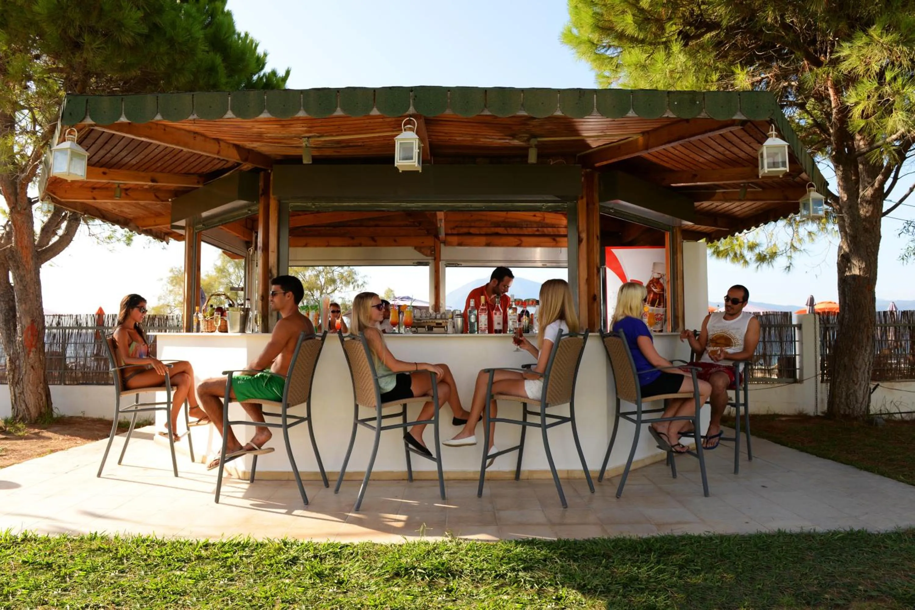 Lounge or bar in Airotel Achaia Beach