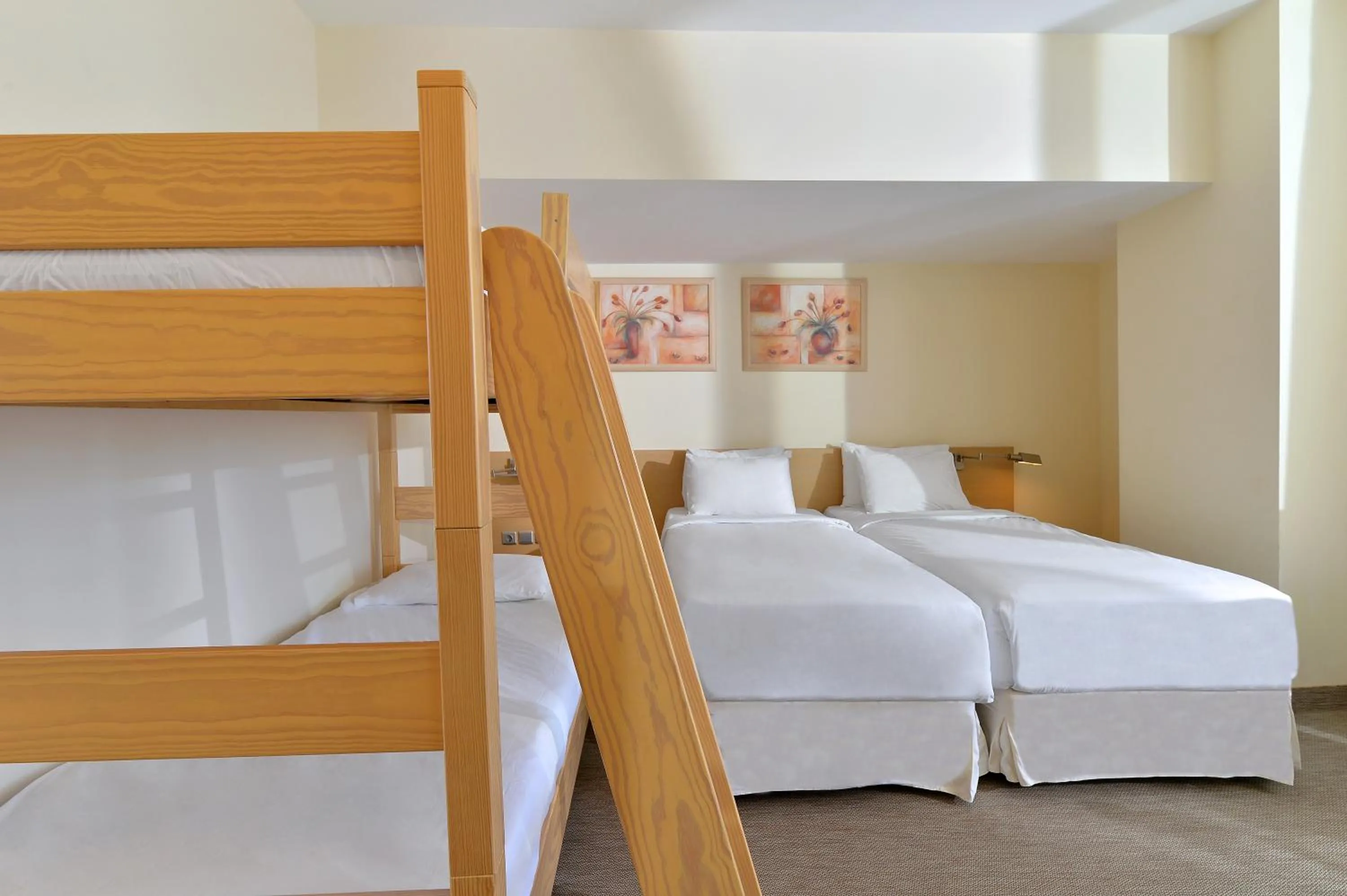 Bed in Airotel Achaia Beach