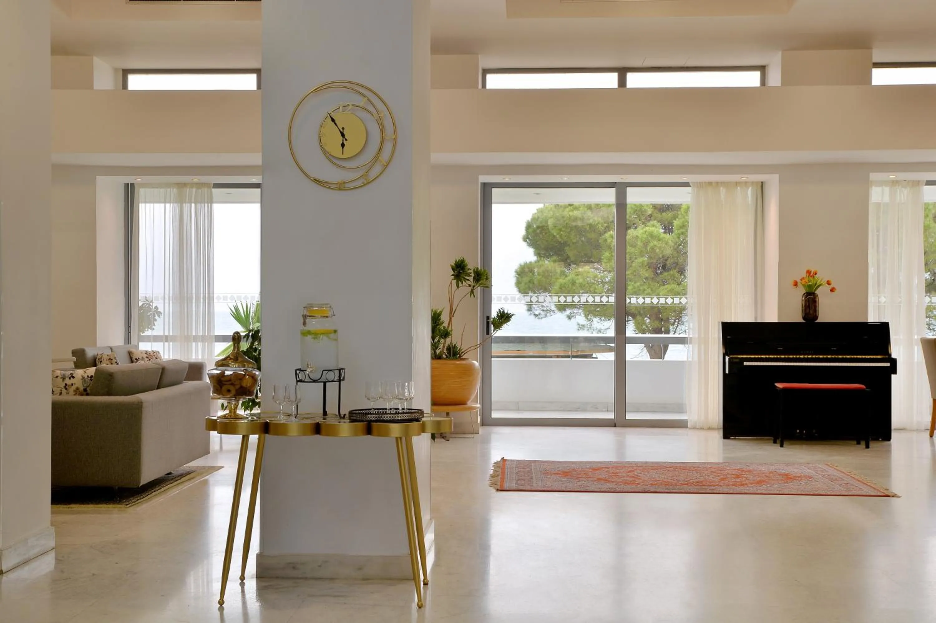 Living room in Airotel Achaia Beach