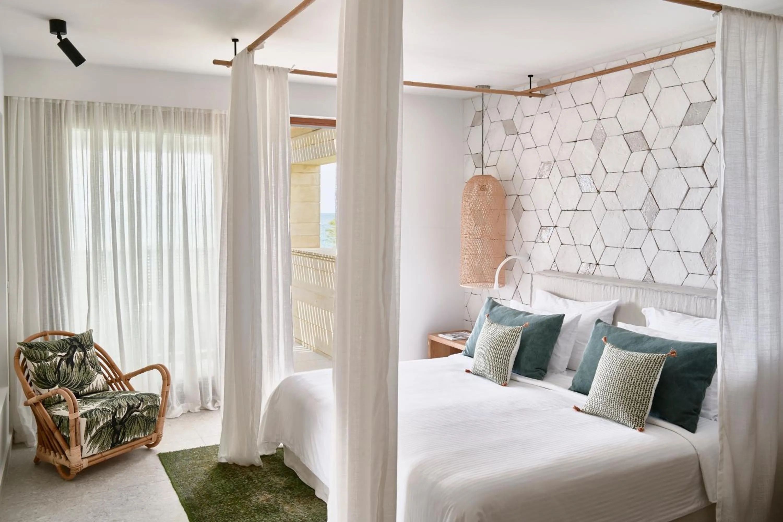 Bedroom, Bed in Phāea Cretan Malia, a Member of Design Hotels