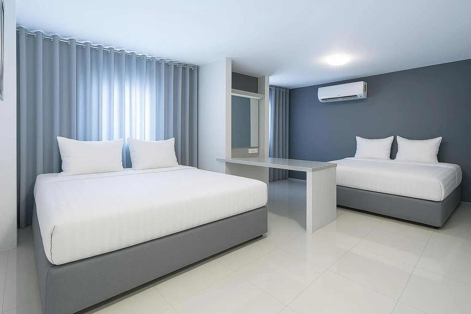 Bed in Siam Rama9 Hotel