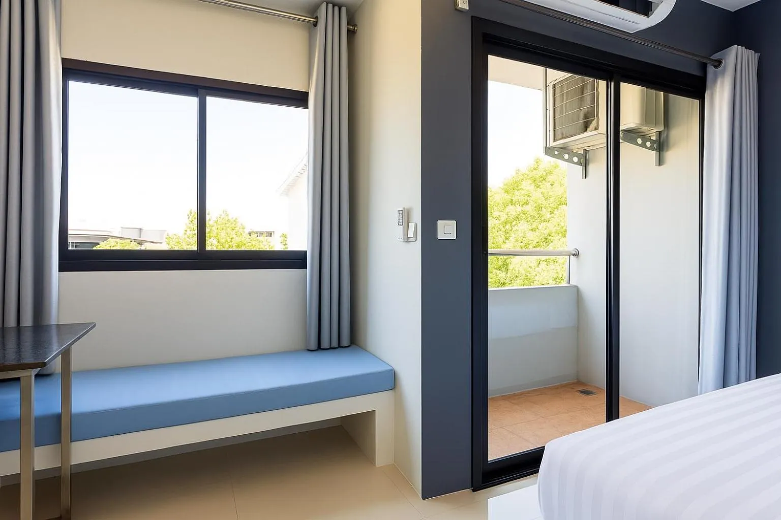 Bed in Siam Rama9 Hotel